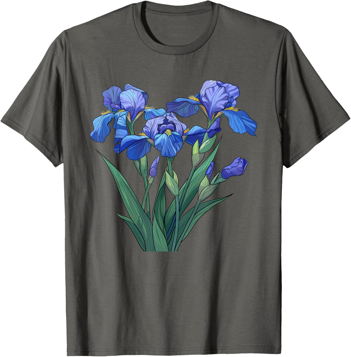 Iris Flowers Anime T-Shirt - Stylish and Colorful Graphic Tee - 1