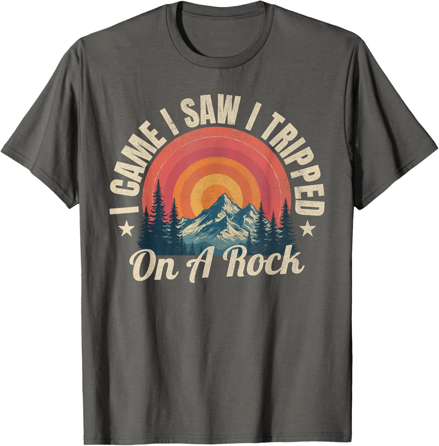 I Came I Saw I Tripped On A Rock Camping T-Shirt for Hiking Enthusiasts - 10