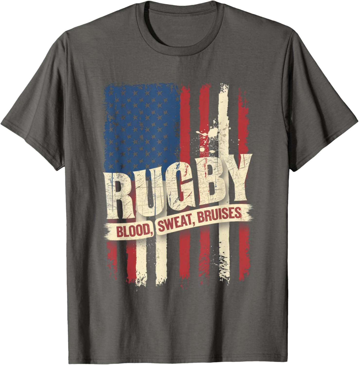 Rugby Blood Sweat Bruises T-Shirt for Passionate Rugby Fans - 2