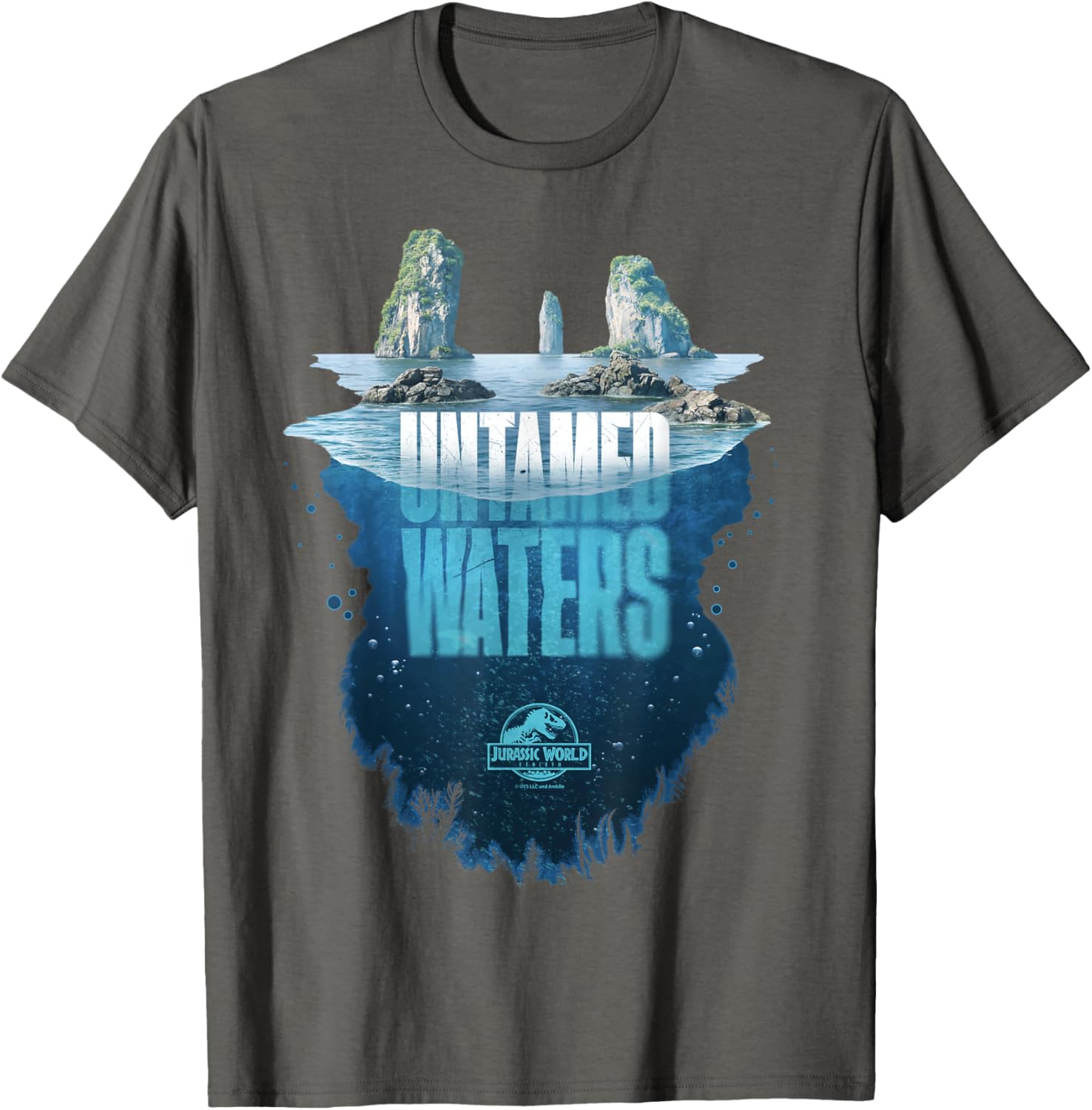 Jurassic World Rebirth Untamed Waters Island T-Shirt for Dino Fans - 6