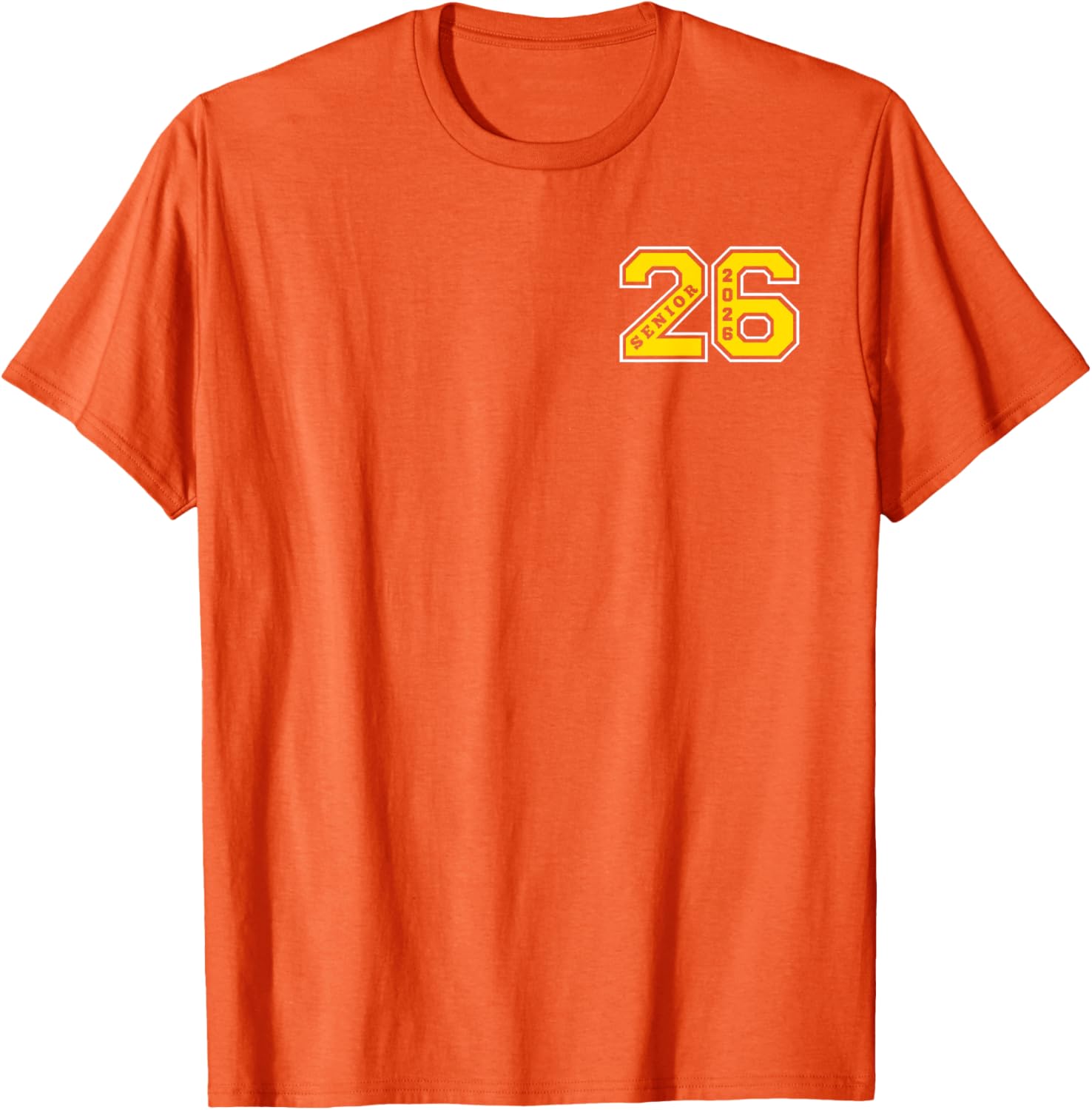 Gold Senior Class 26 T-Shirt Elite Wear for 2026 Graduation Celebration - 8