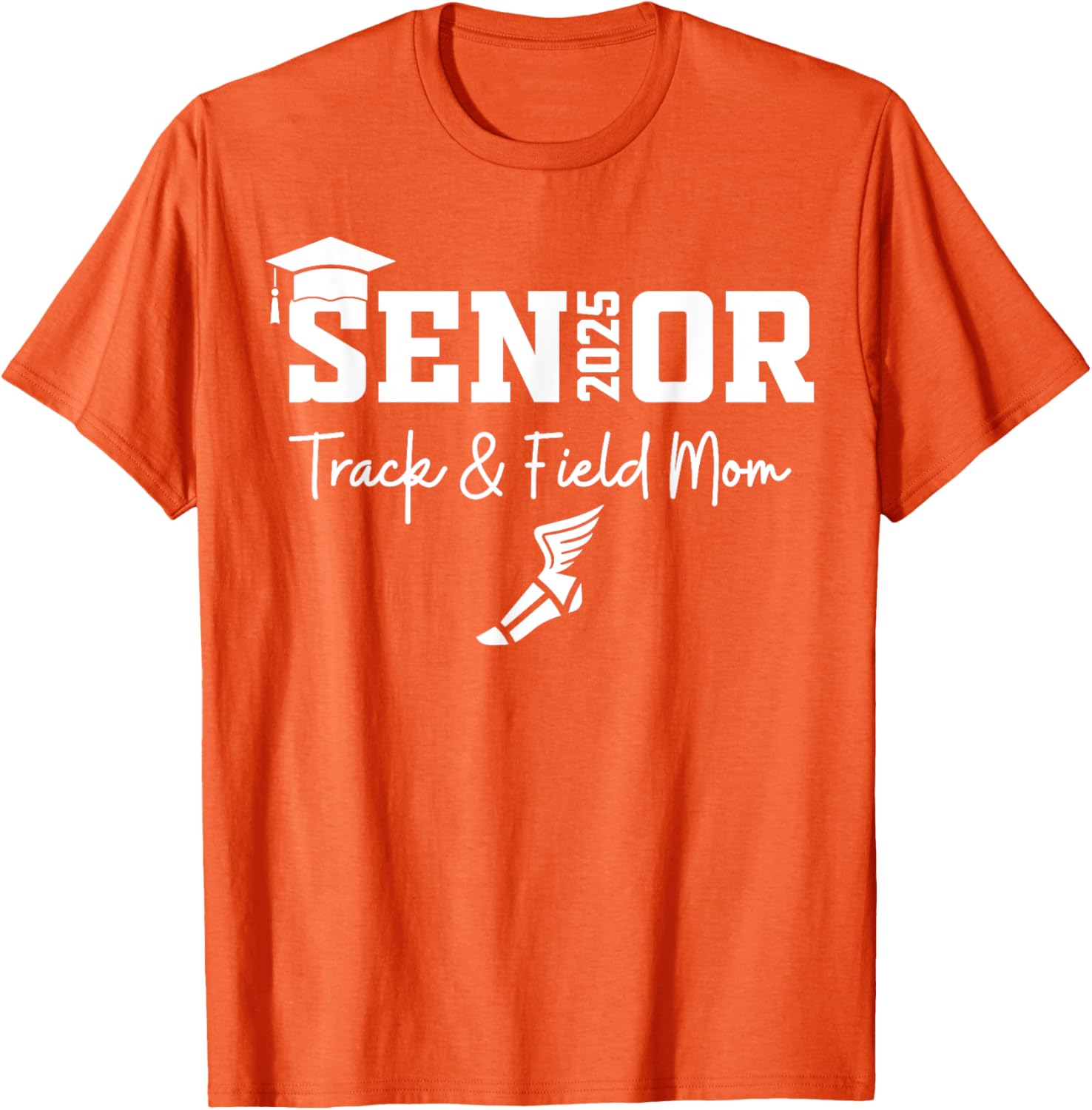 Track and Field Senior Mom Class of 2025 Graduation T-Shirt for Proud Moms - 2