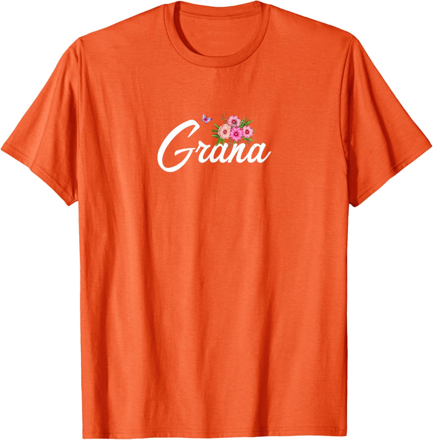 Grana T-Shirt with Flowers and Butterfly for Grandma and Mom Gift - 8