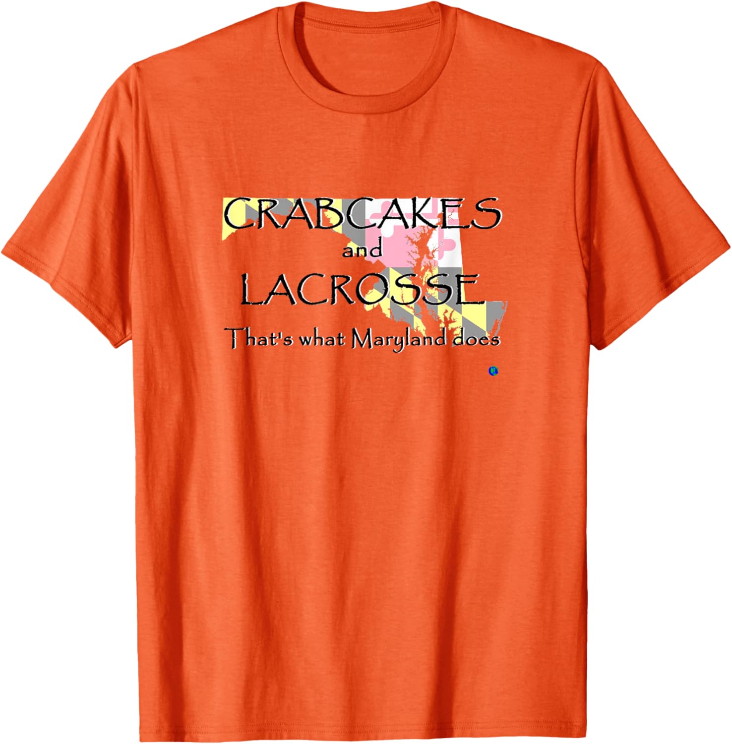 Maryland Crabcakes and Lacrosse T-Shirt Fun Apparel for Sports Fans - 23