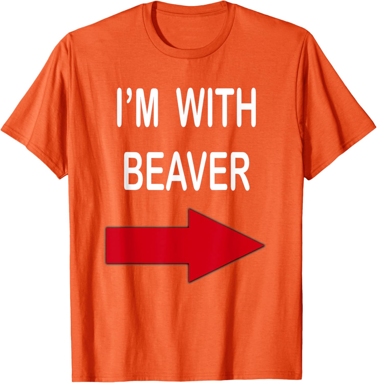 I'm With Beaver Funny T-Shirt for Nature Lovers and Outdoor Enthusiasts - 25
