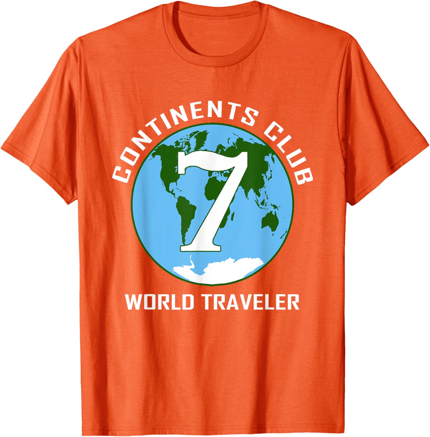 7 Continents World Traveler Club Double-Sided T-Shirt for Adventurers - 25