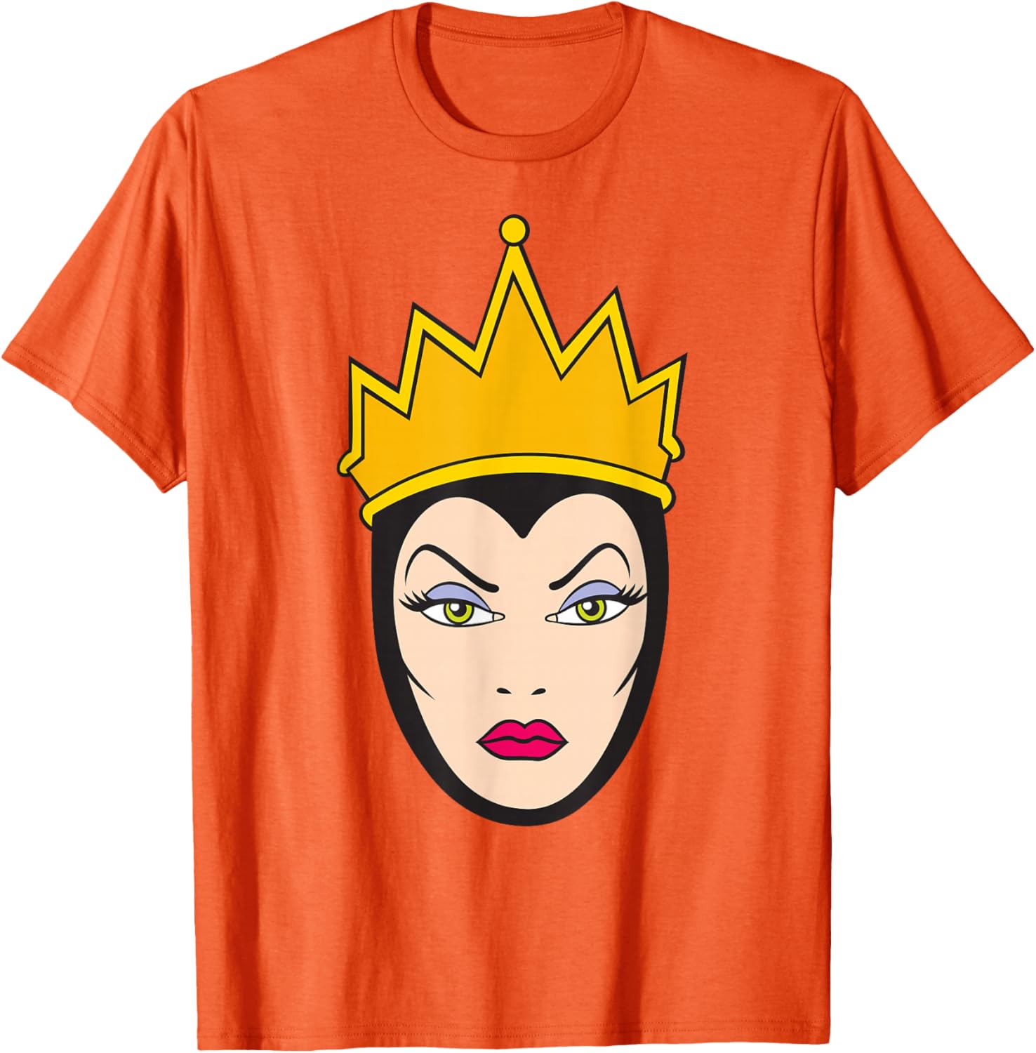 Disney Villains Evil Queen Big Face T-Shirt for Snow White Fans - 23