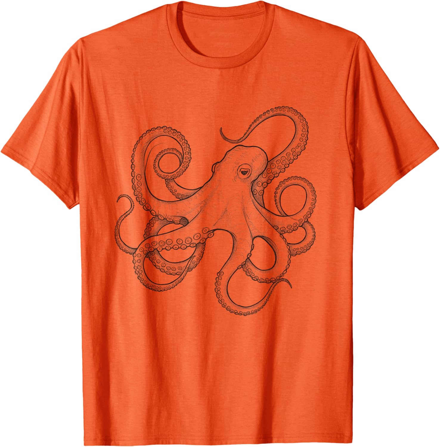 Octopus Sketch Design Idea T-Shirt for Unique Style and Fun Fashion - 7