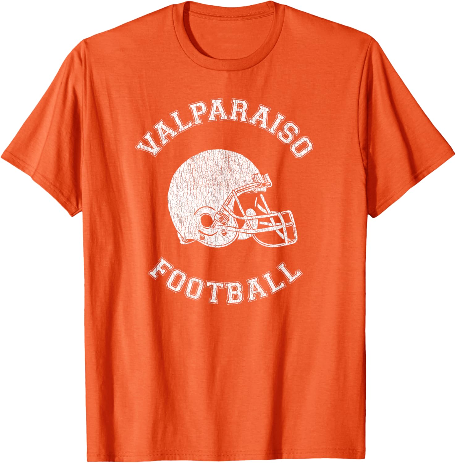Valparaiso Retro 1980s Distressed Football T-Shirt for Vintage Style Lovers - 27
