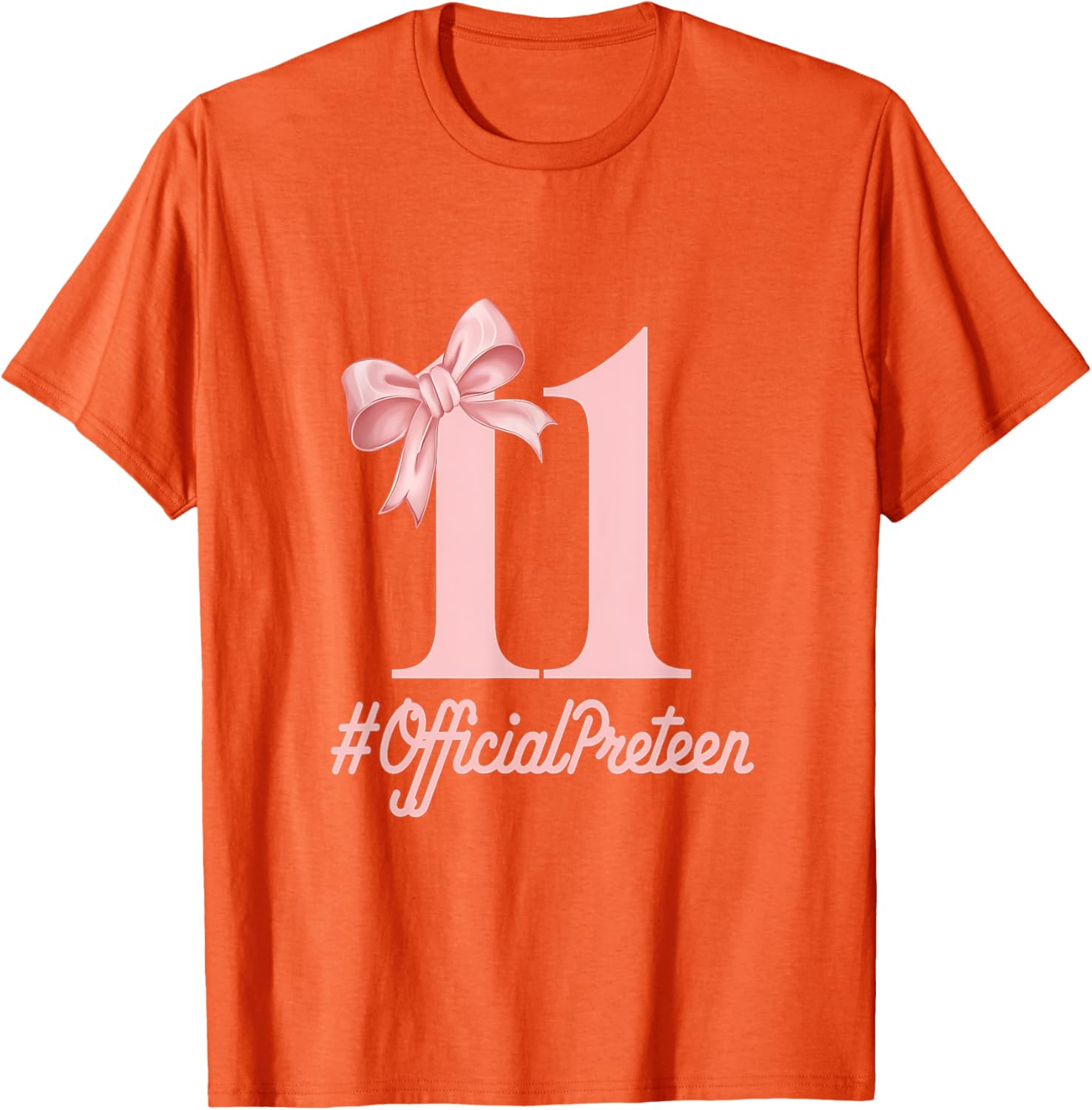 Stylish Pink Coquette Bow T-Shirt for 11 Year Old Birthday Girls - 5
