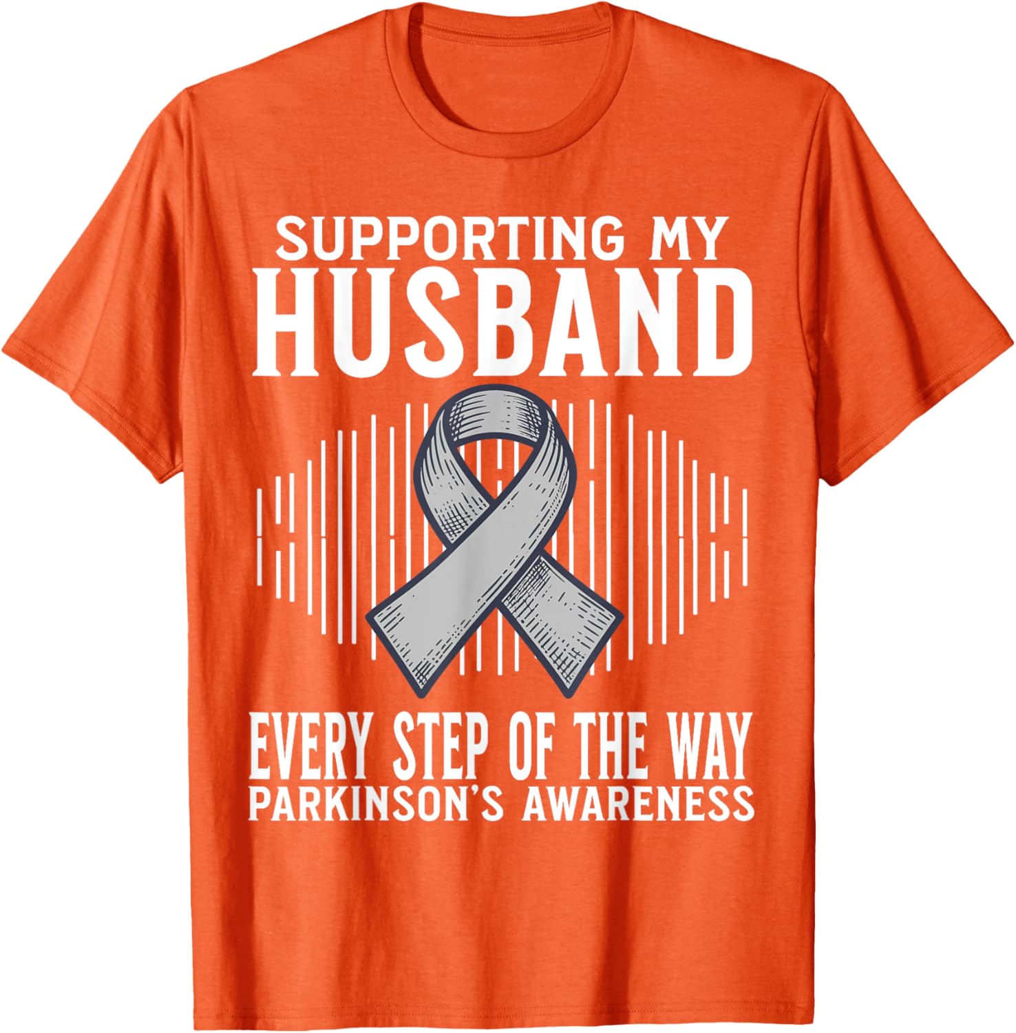 Support My Husband Parkinson's Disease Awareness T-Shirt Gift - 10