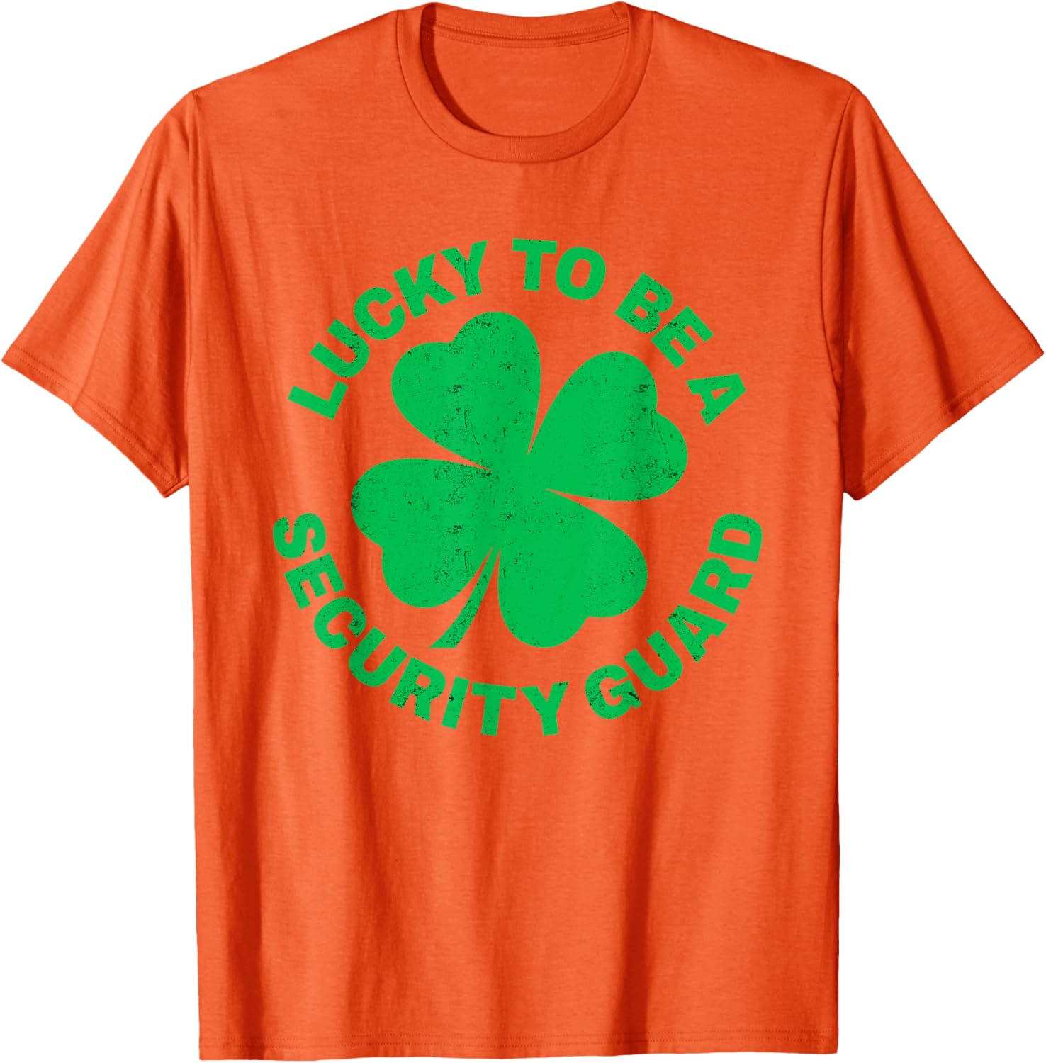 Lucky to Be a Security Guard St Patrick's Day T-Shirt for Irish Celebrations - 23