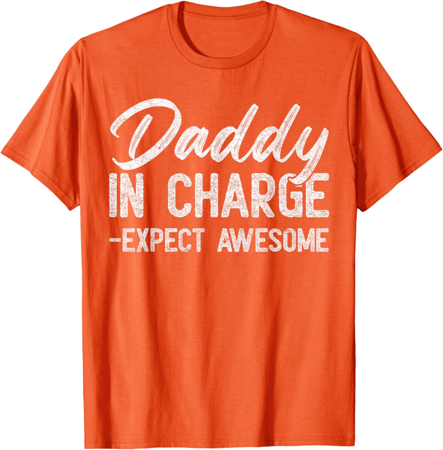 Vintage Daddy In Charge Expect Awesome Father's Day T-Shirt for Dads - 5