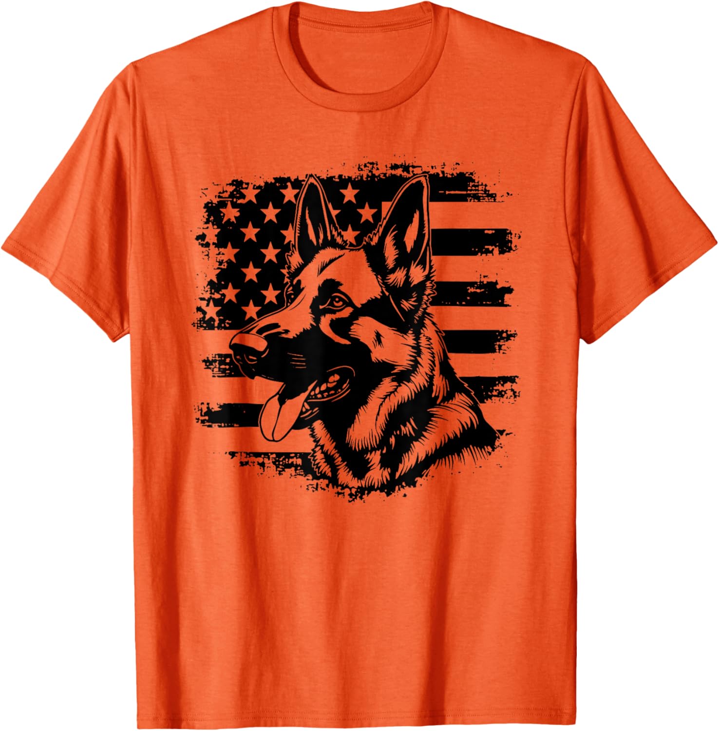 Patriotic German Shepherd USA Flag Sunglasses T-Shirt for 4th of July - 18