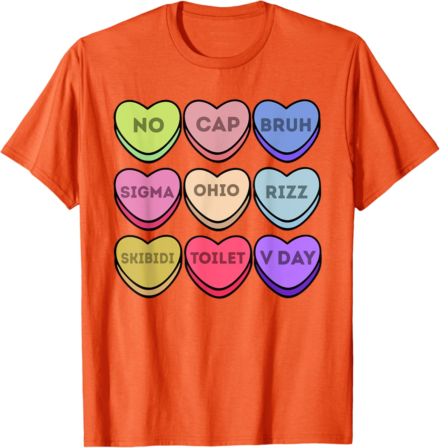 Rizz Valentines Candy Heart T-Shirt for Boys Fun Sigma Style No Cap - 13