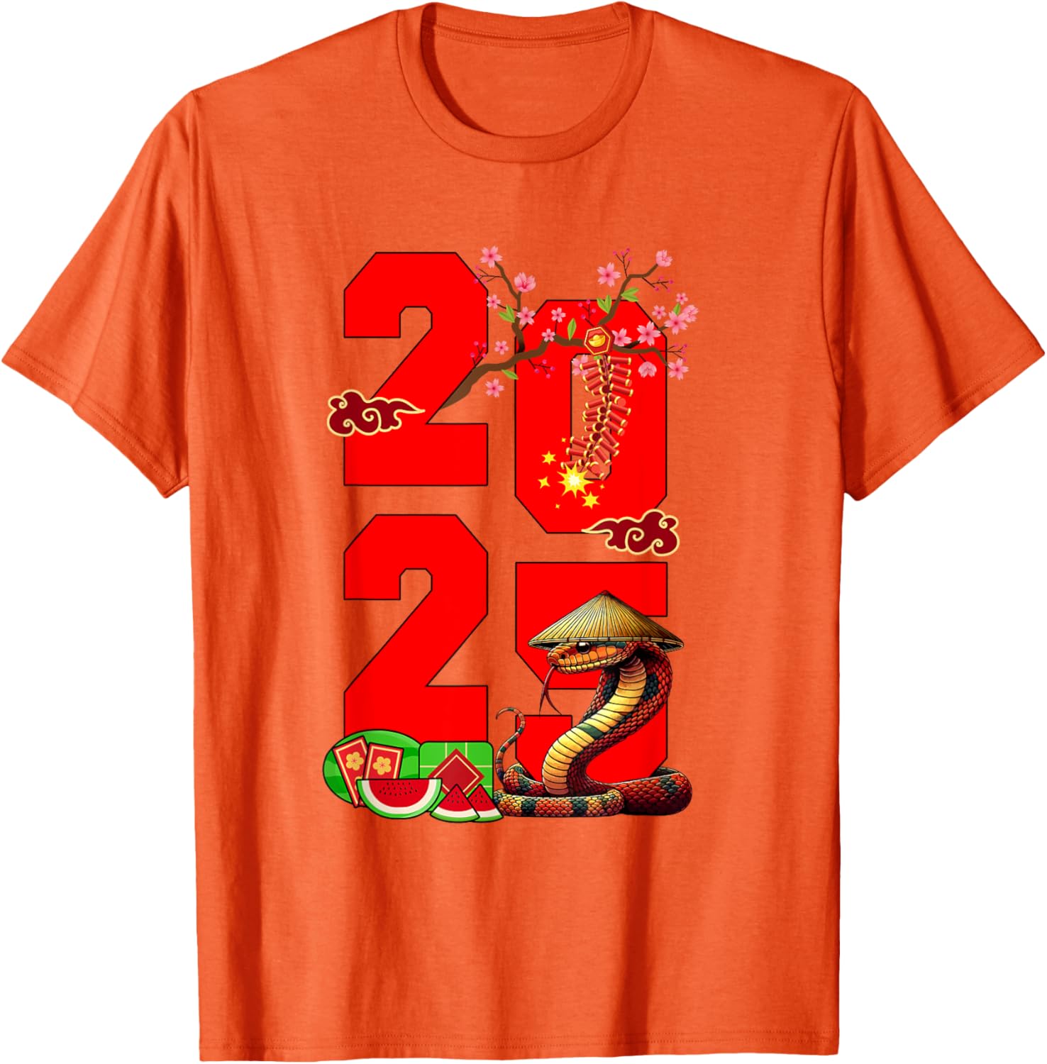 2025 Vietnamese Lunar New Year Snake Family T-Shirt for Festive Fun - 25