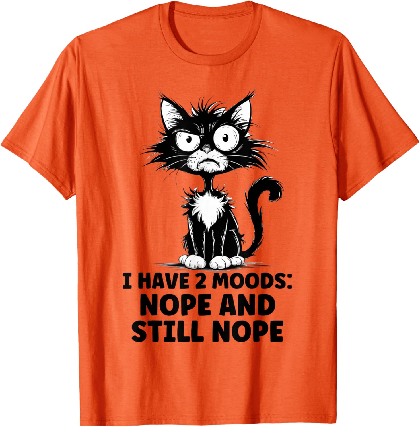 Funny Angry Stressed Cat Meme T-Shirt for Cat Lovers of All Ages - 16