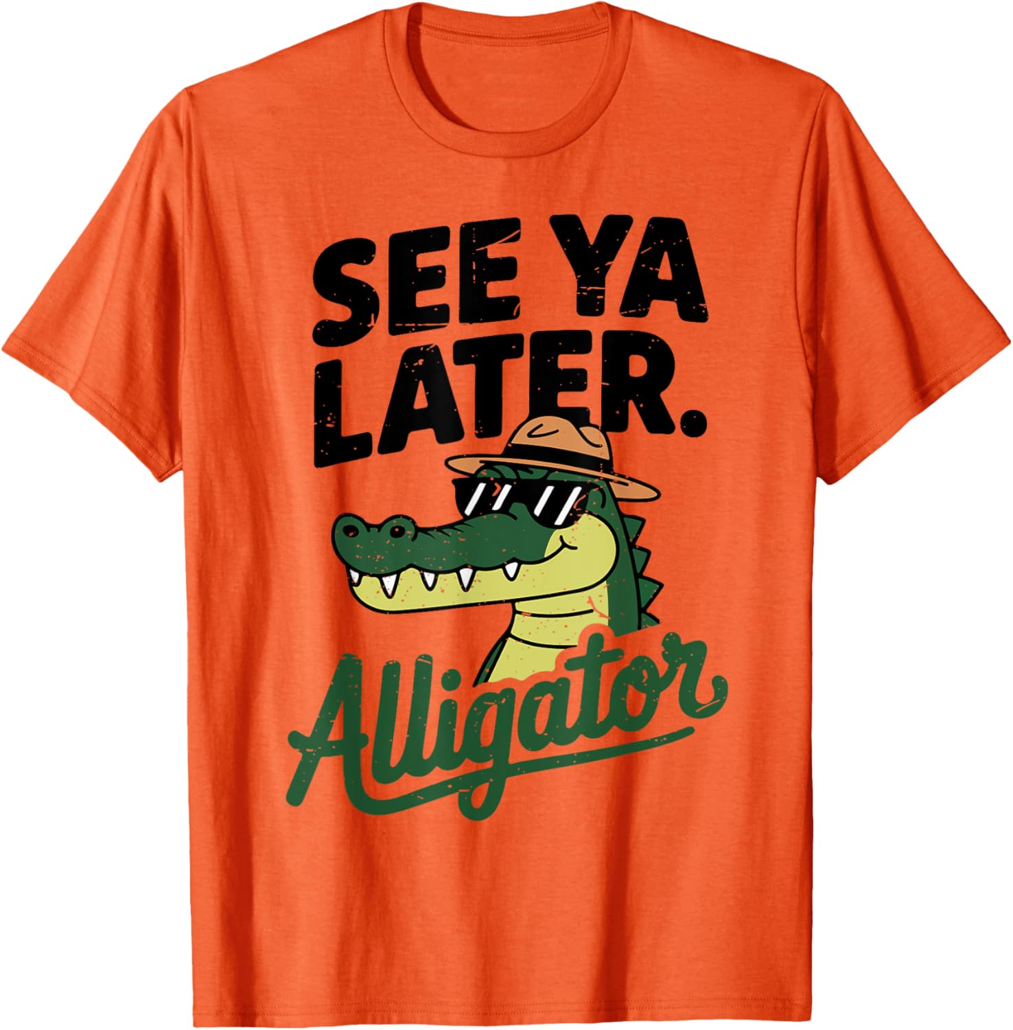 Funny Crocodile See Ya Later Alligator T-Shirt for Toddler Boys - 4