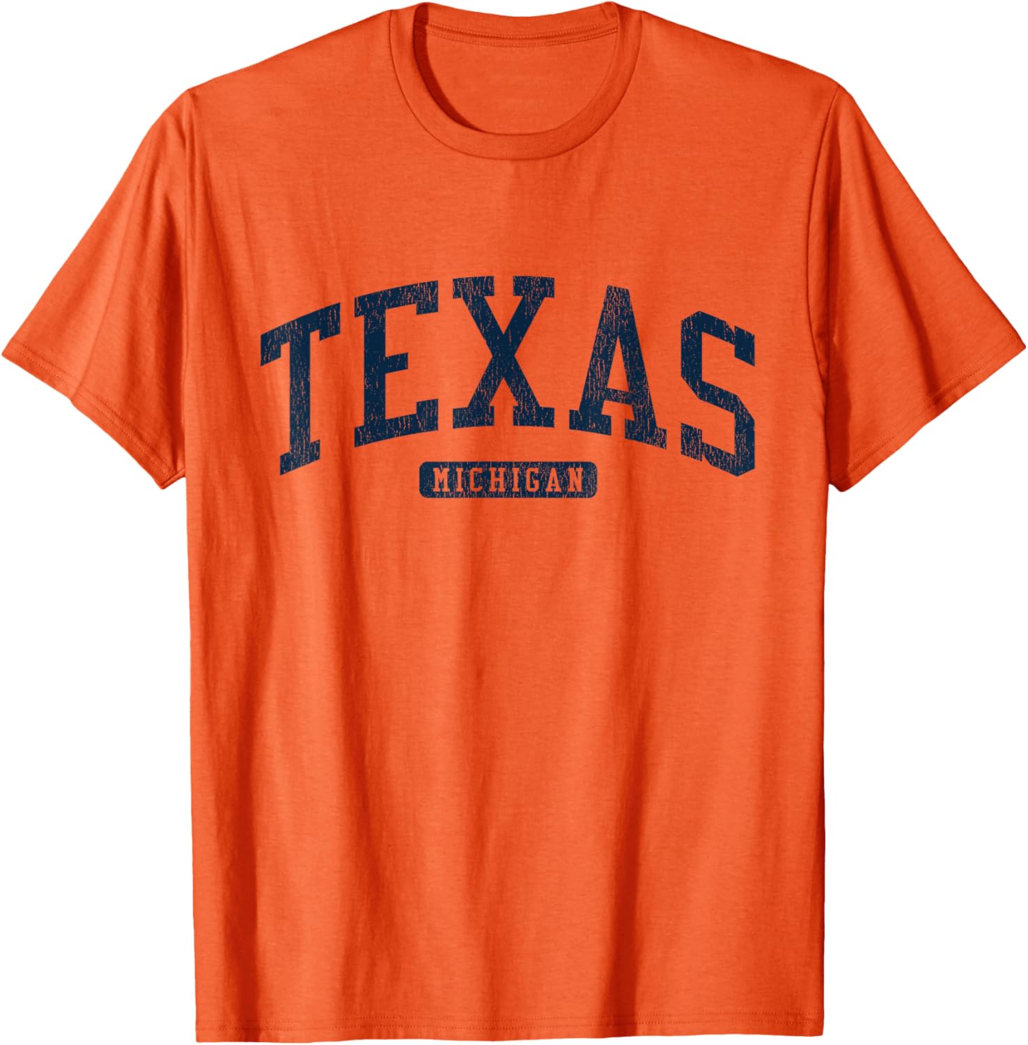 Texas Michigan College Blue T-Shirt Stylish Casual Wear for Students - 9