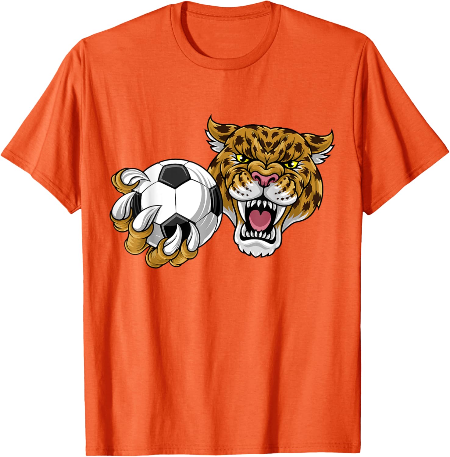 Jaguar Leopard Cheetah Soccer Ball Cartoon Character T-Shirt for Kids - 14