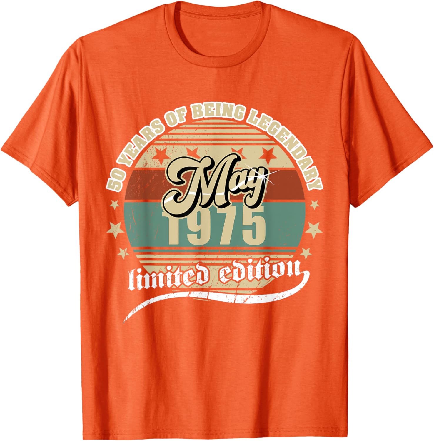 Vintage 50th Birthday May 1975 T-Shirt for Legendary Celebration - 28
