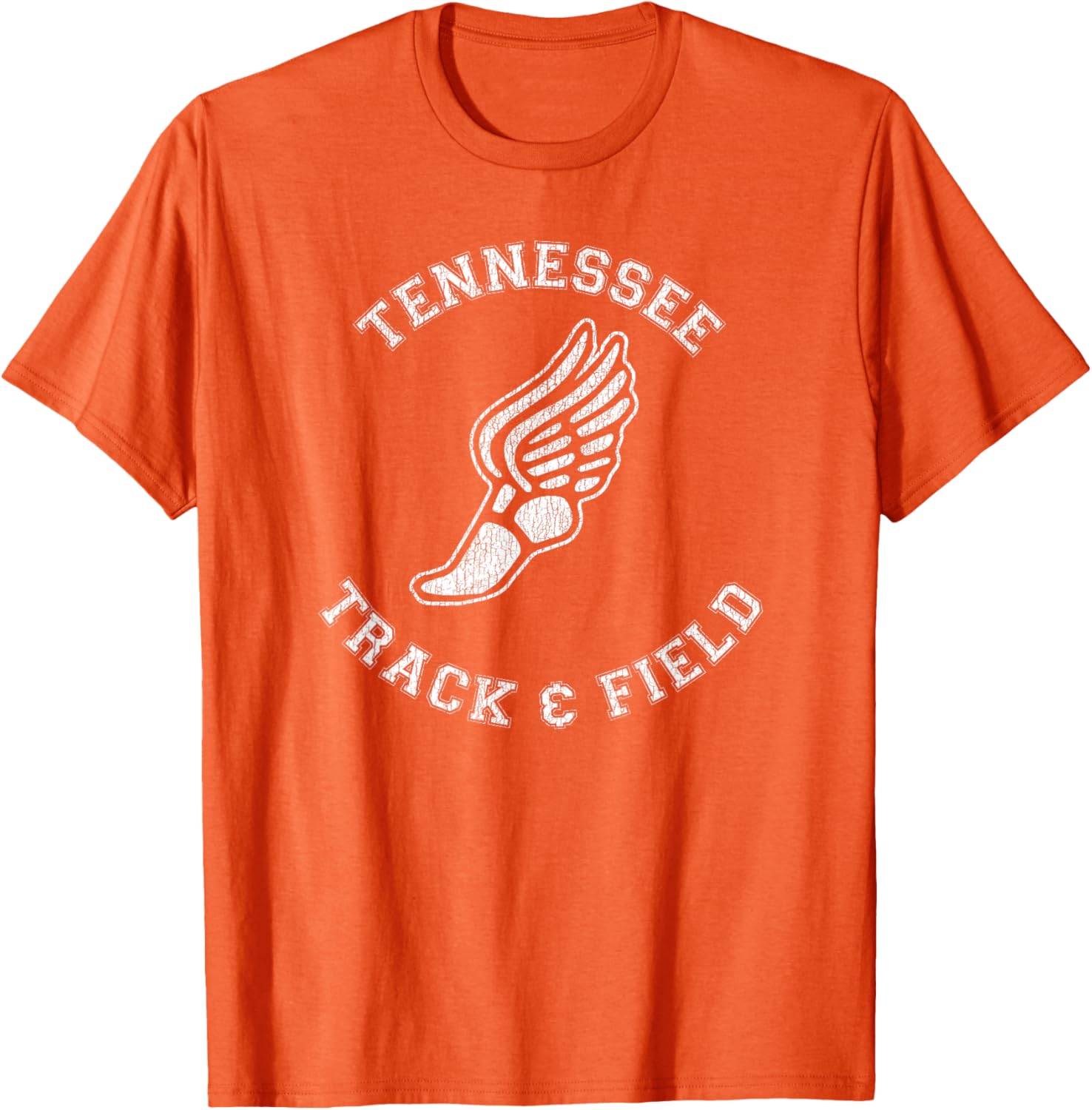 Tennessee Track and Field Retro Classic 80s Distressed T-Shirt - 16