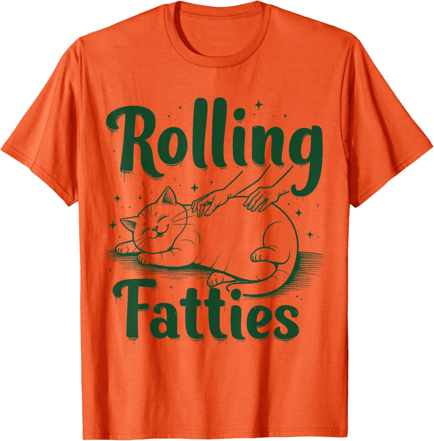 Funny Rolling Fatties Cat T-Shirt for Cat Moms and Dads - Cute Gift Idea - 9