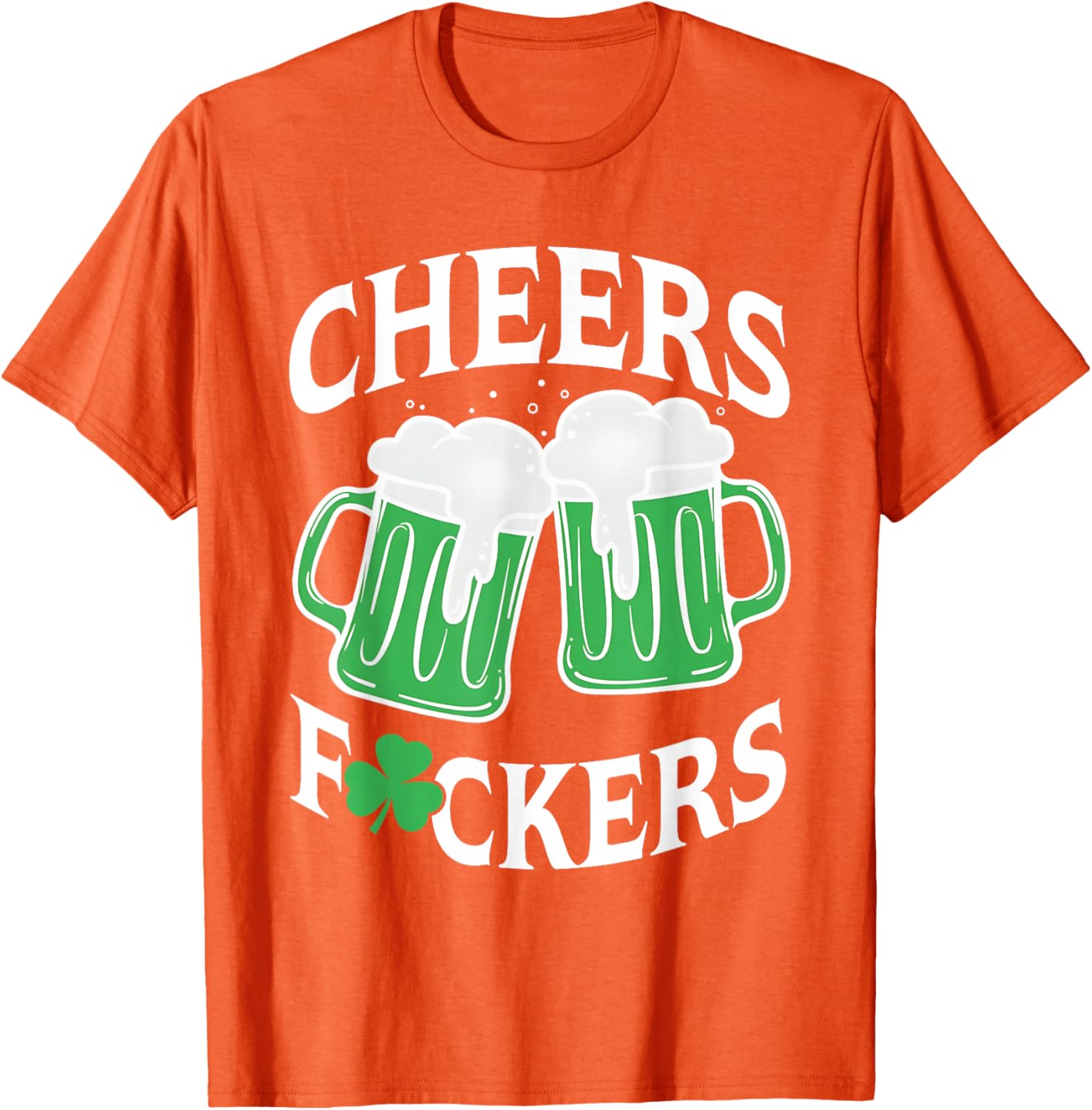 Funny St Patricks Day T-Shirt Cheers Shamrock Design for Party Fun - 14
