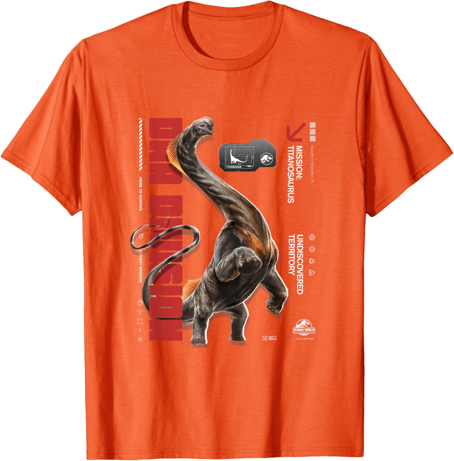 Jurassic World Rebirth Titanosaurus DNA Division T-Shirt for Dino Fans - 9