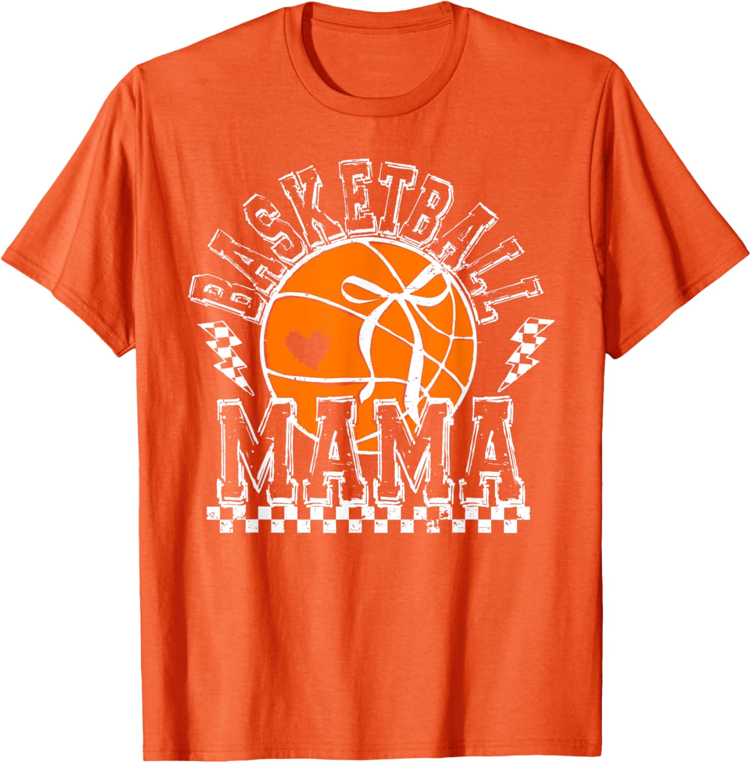 Funny Basketball Mama Coquette Bow T-Shirt for Sports Lover Moms - 12
