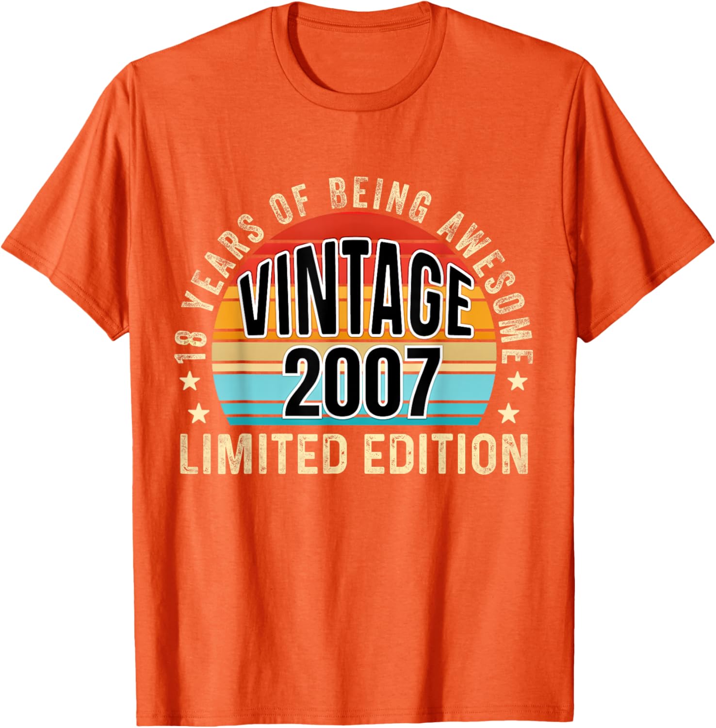 Vintage 2007 Limited Edition 18th Birthday T-Shirt for Celebrations - 12
