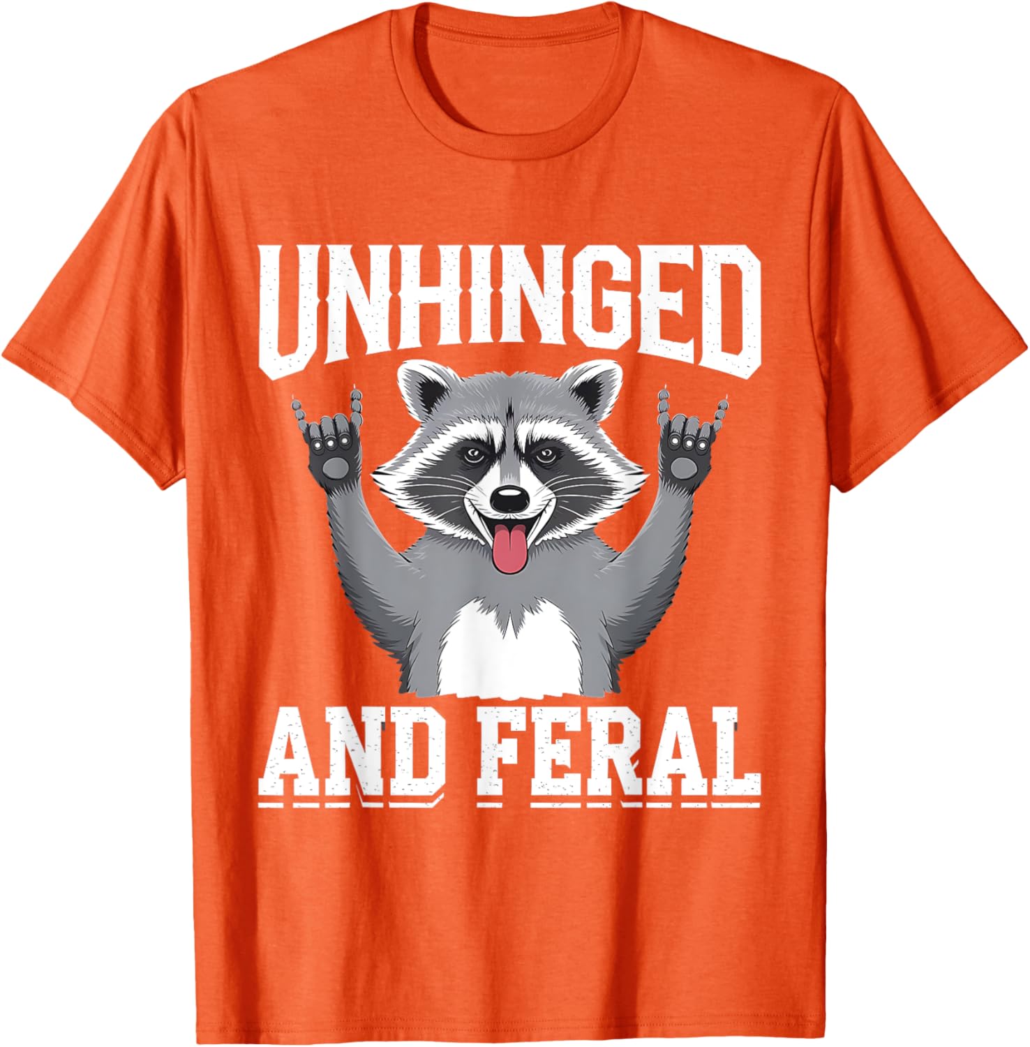 Feral Raccoon Retro Chaos Vibes T-Shirt for Fun and Stylish Outfits - 9