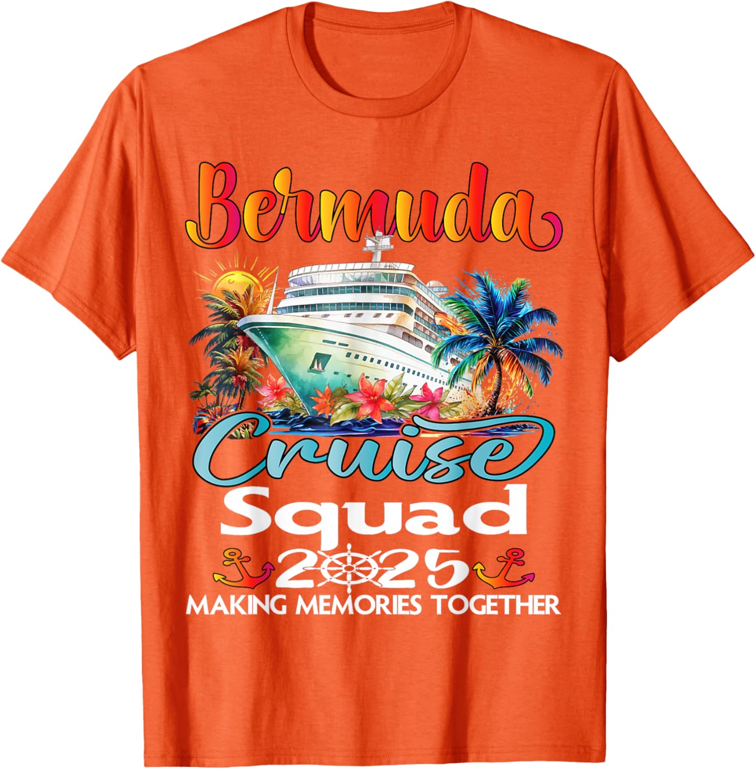 Bermuda Cruise Squad 2025 Family T-Shirt for Fun Adventures at Sea - 27