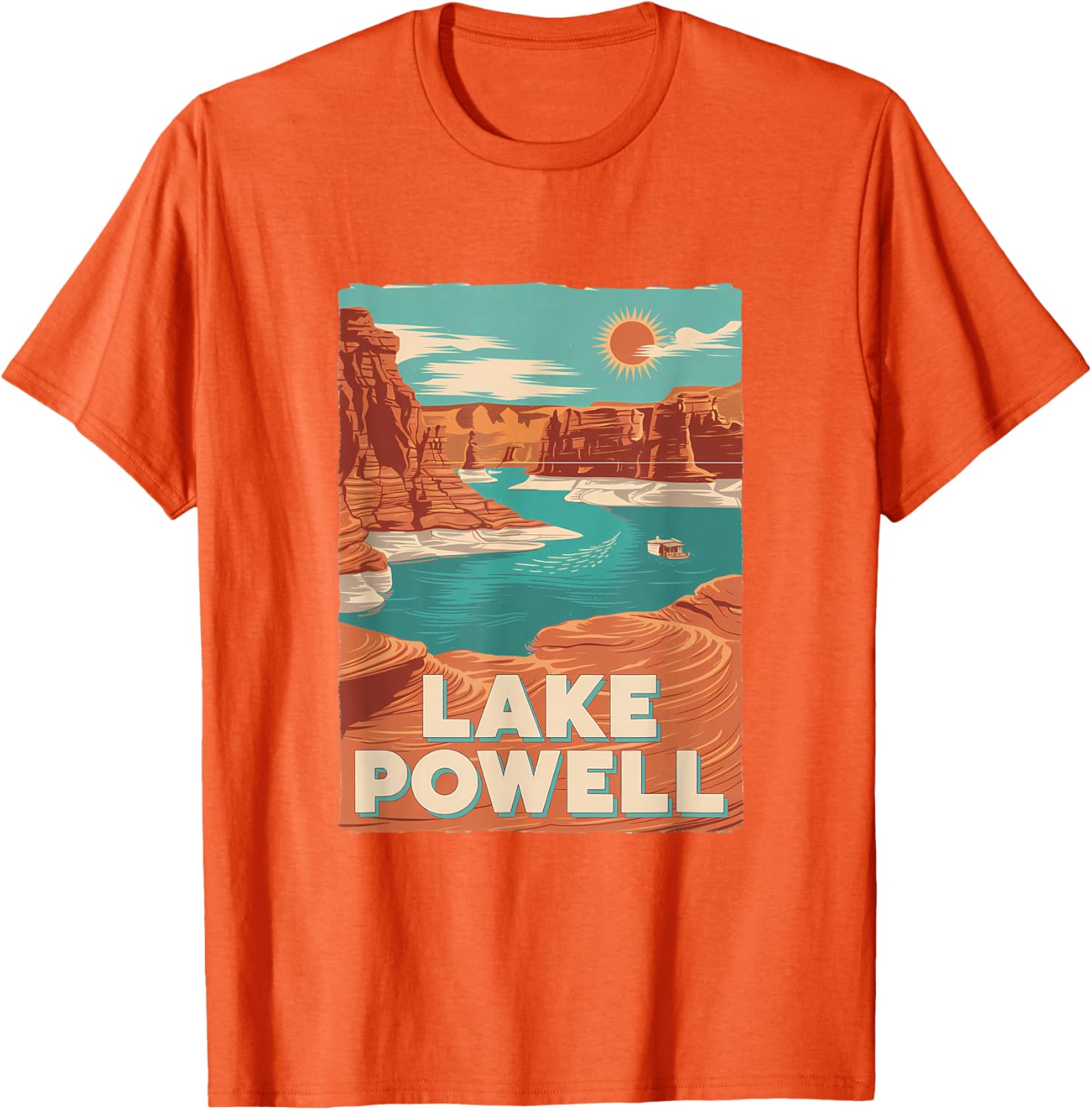 Lake Powell Vintage Canyon Sun Adventure T-Shirt for Outdoor Lovers - 5
