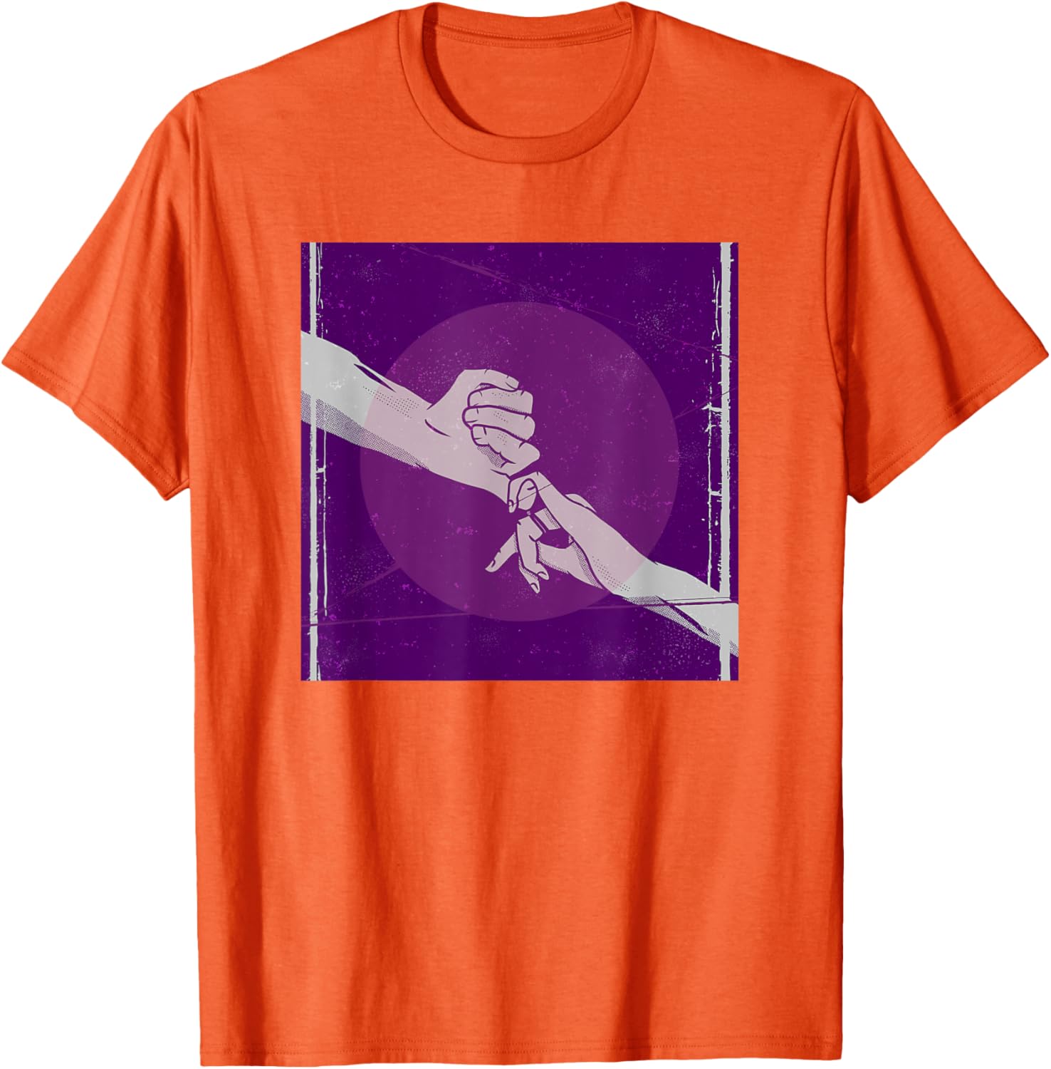 Romantic Couple Holding Hands Retro Poster T-Shirt for Lovebirds - 14