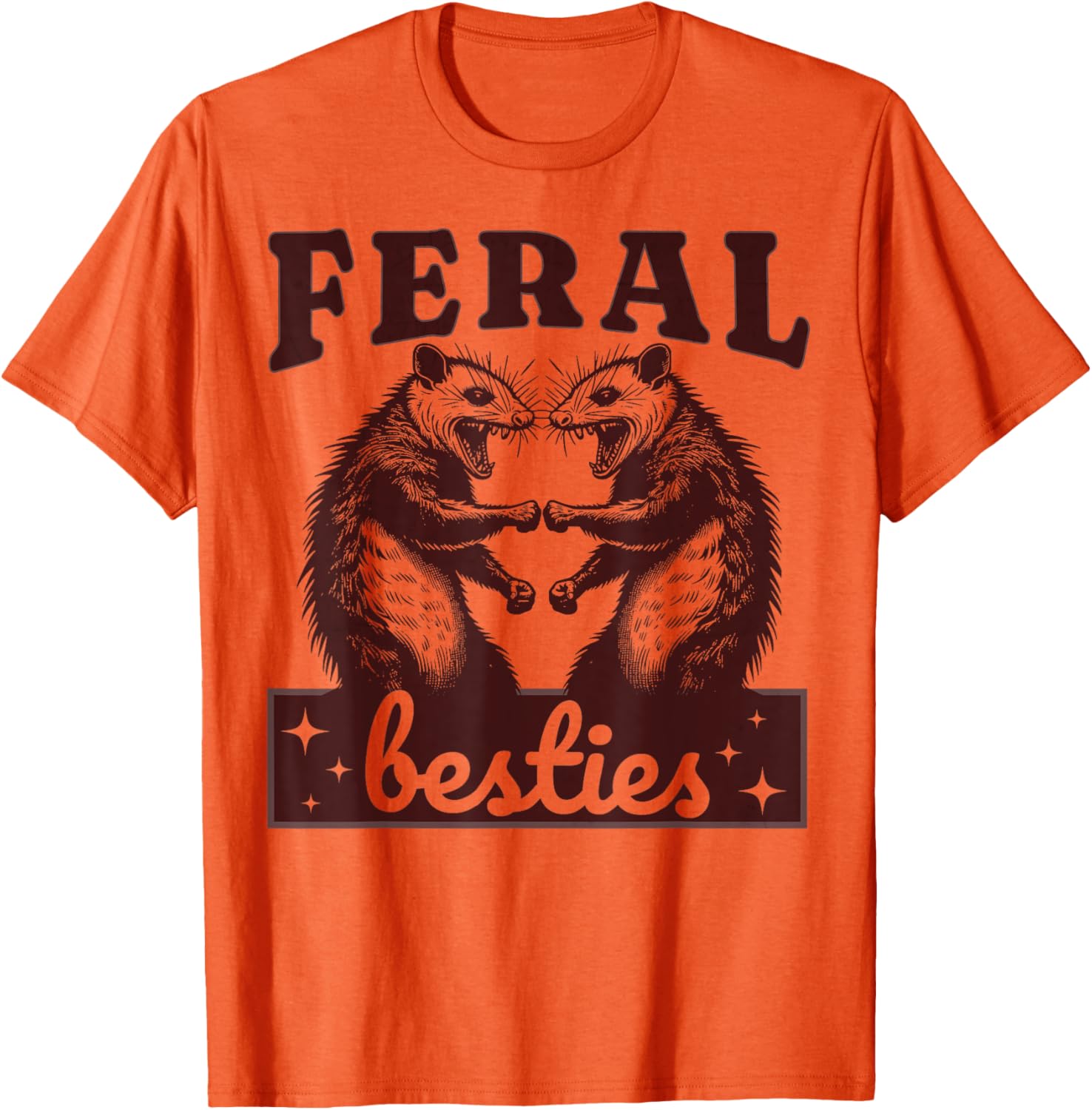 Possum Feral Besties Funny Matching BFF T-Shirt for Twinning Fun - 5