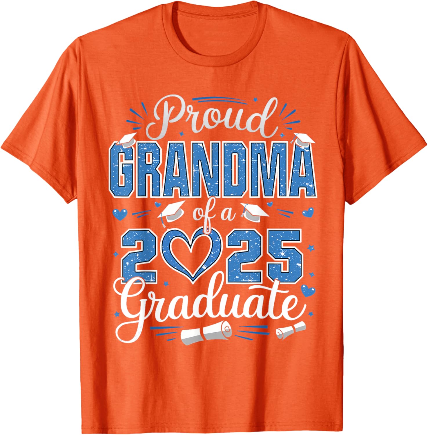 Proud Grandma Of A Class Of 2025 Graduate Senior T-Shirt for Women - 12
