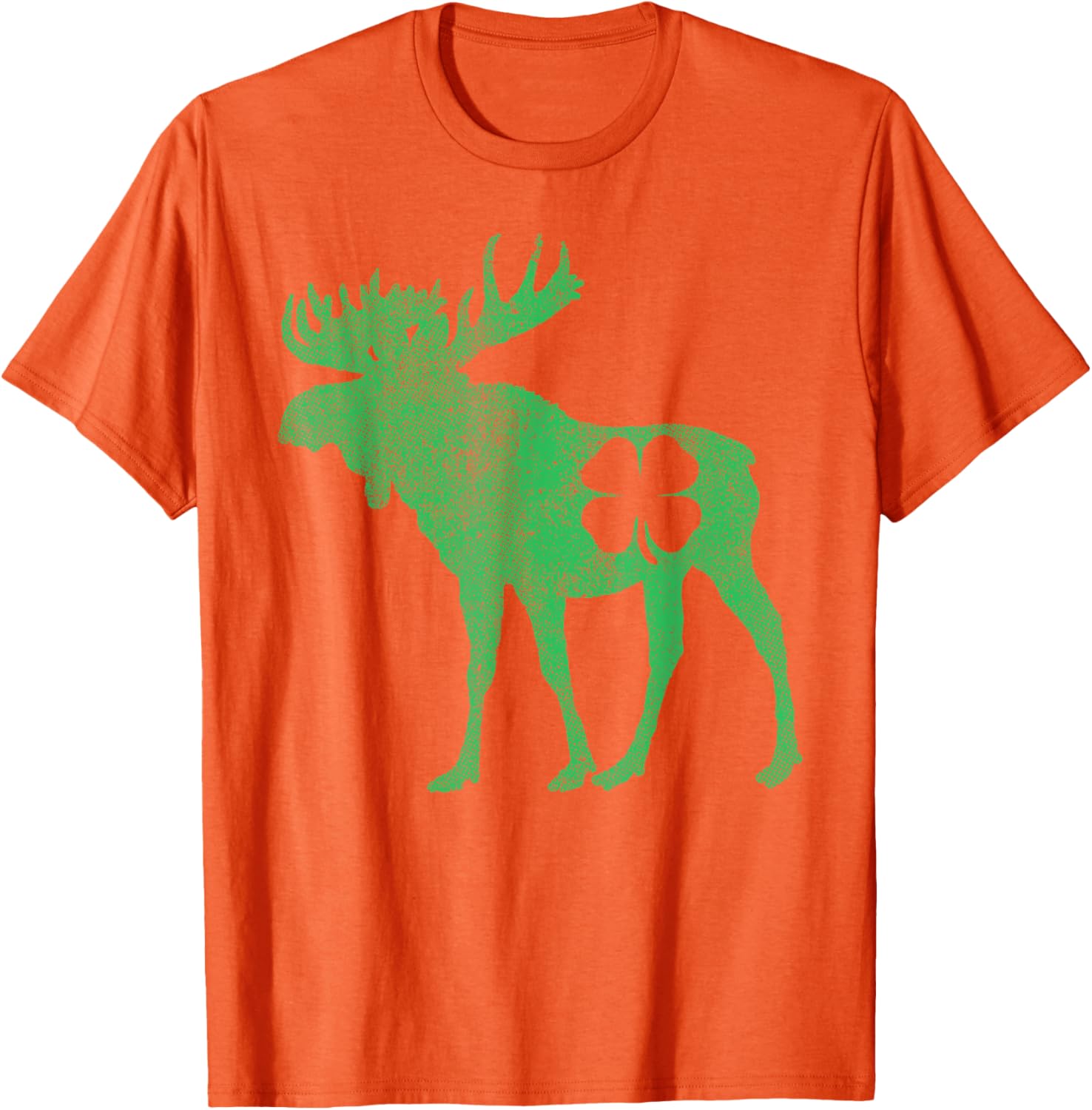 Funny Moose Shamrock St Patricks Day T-Shirt for Irish Celebration - 13