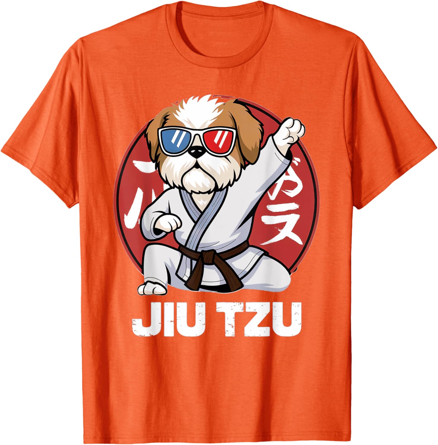 Cute Shih Tzu Jitsu T-Shirt - Funny Kawaii Anime Jiu Jitsu Love Tee - 22