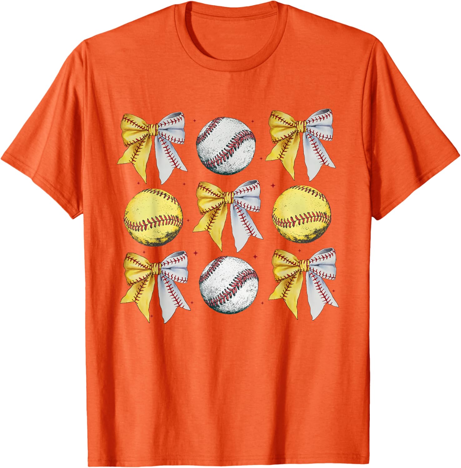 Coquette Bow Baseball Softball Game Day Mom T-Shirt for Women - 15