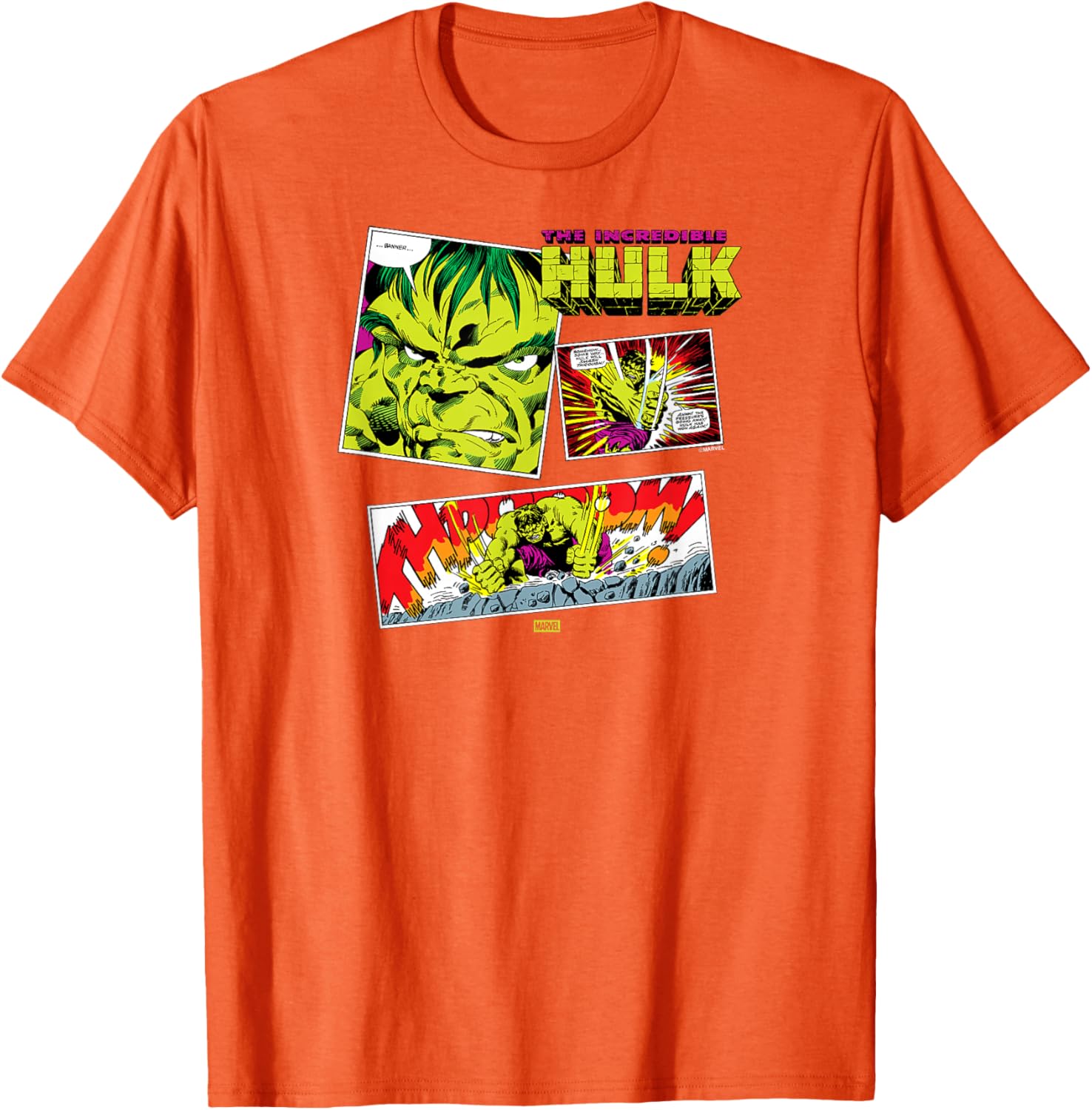 Marvel Hulk Comic Book Panel T-Shirt for Fans of Superhero Apparel - 13