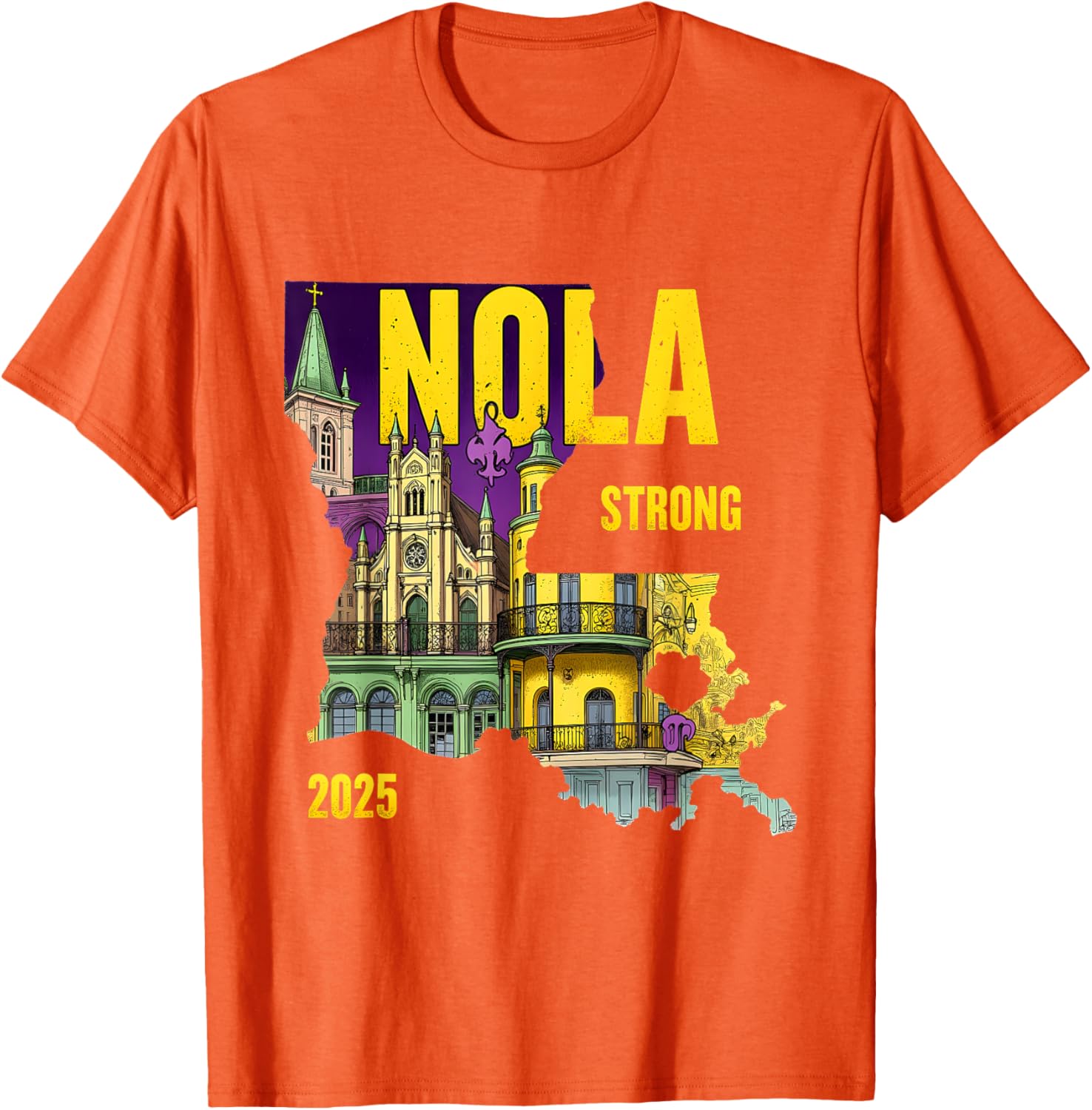 New Orleans Traveling Lovers Costume T-Shirt We Stand NOLA Strong - 22