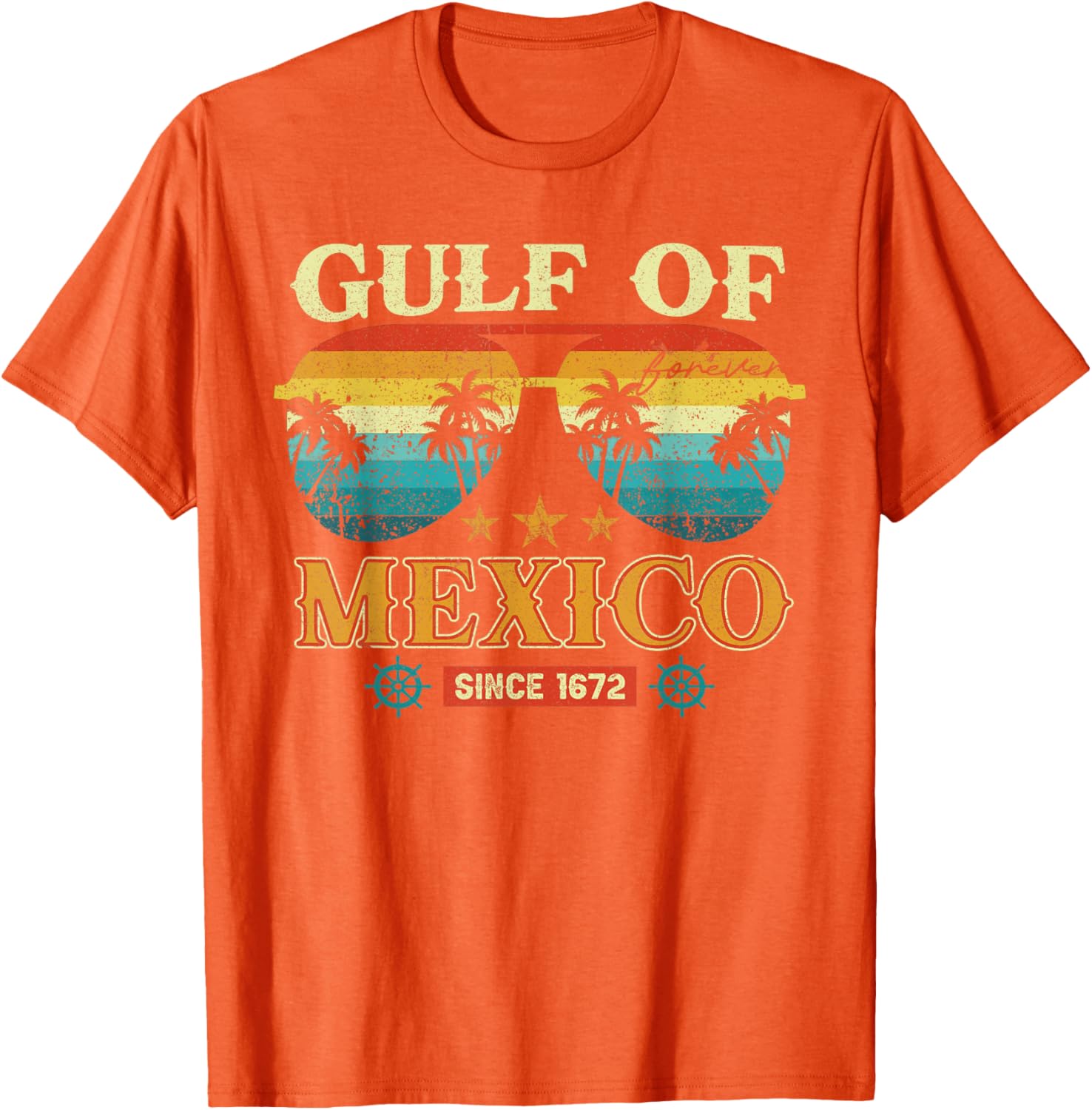Gulf of Mexico Vintage T-Shirt Retro Style Clothing for Beach Lovers - 16