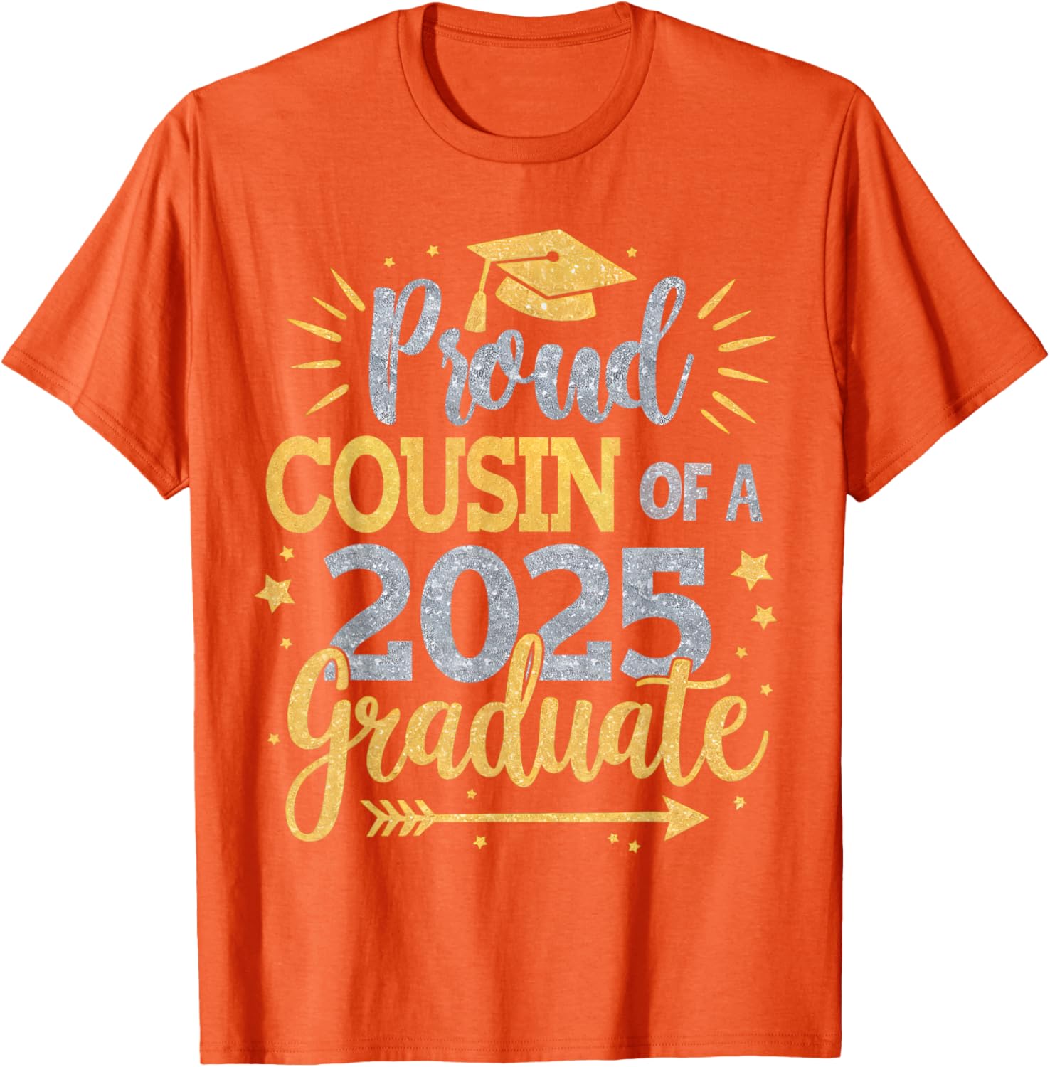 Proud Cousin of Class of 2025 Graduate T-Shirt for Seniors - 6