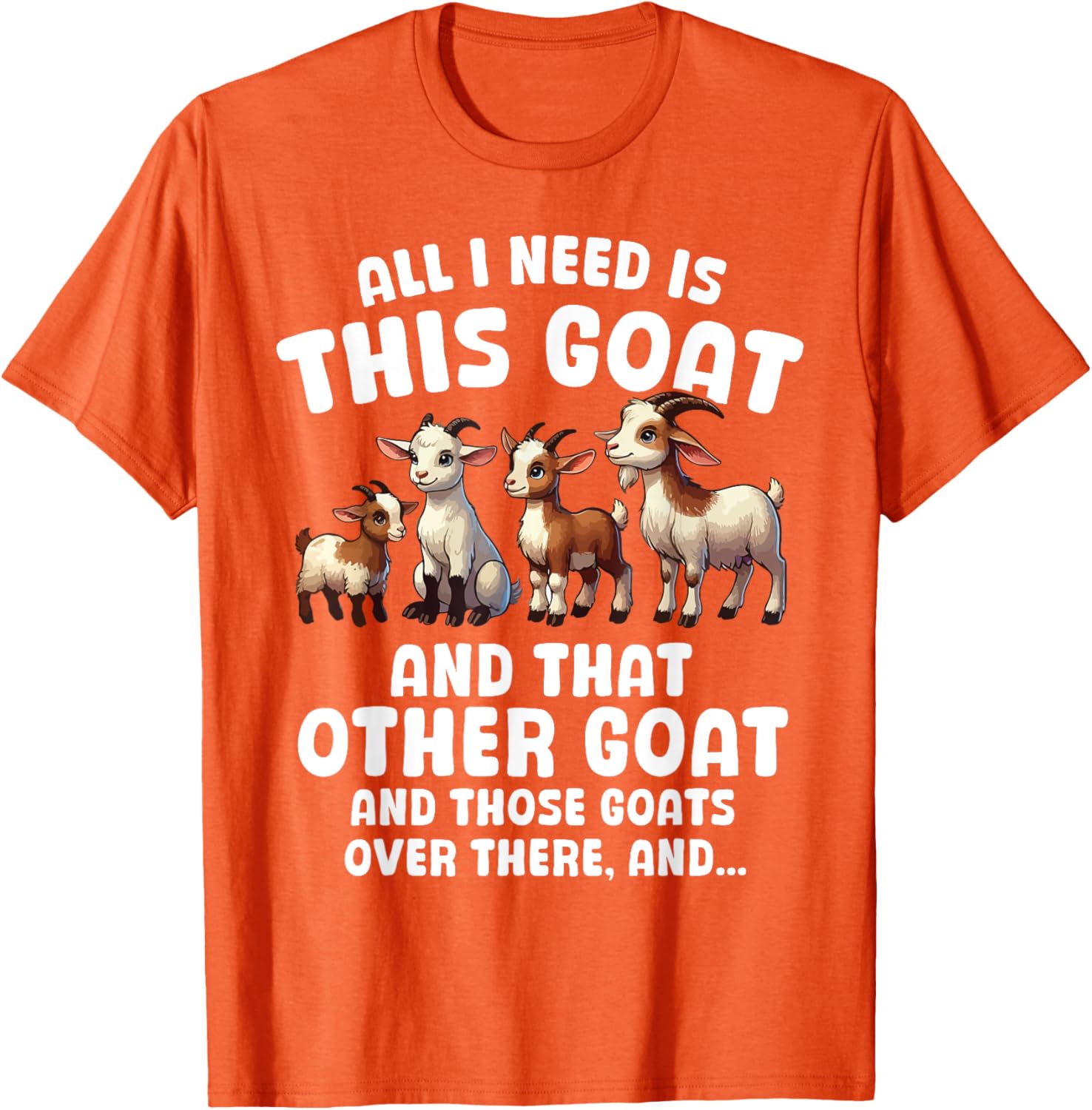 Funny Goat Lover T-Shirt All I Need Is This Cute Farmer Design - 9
