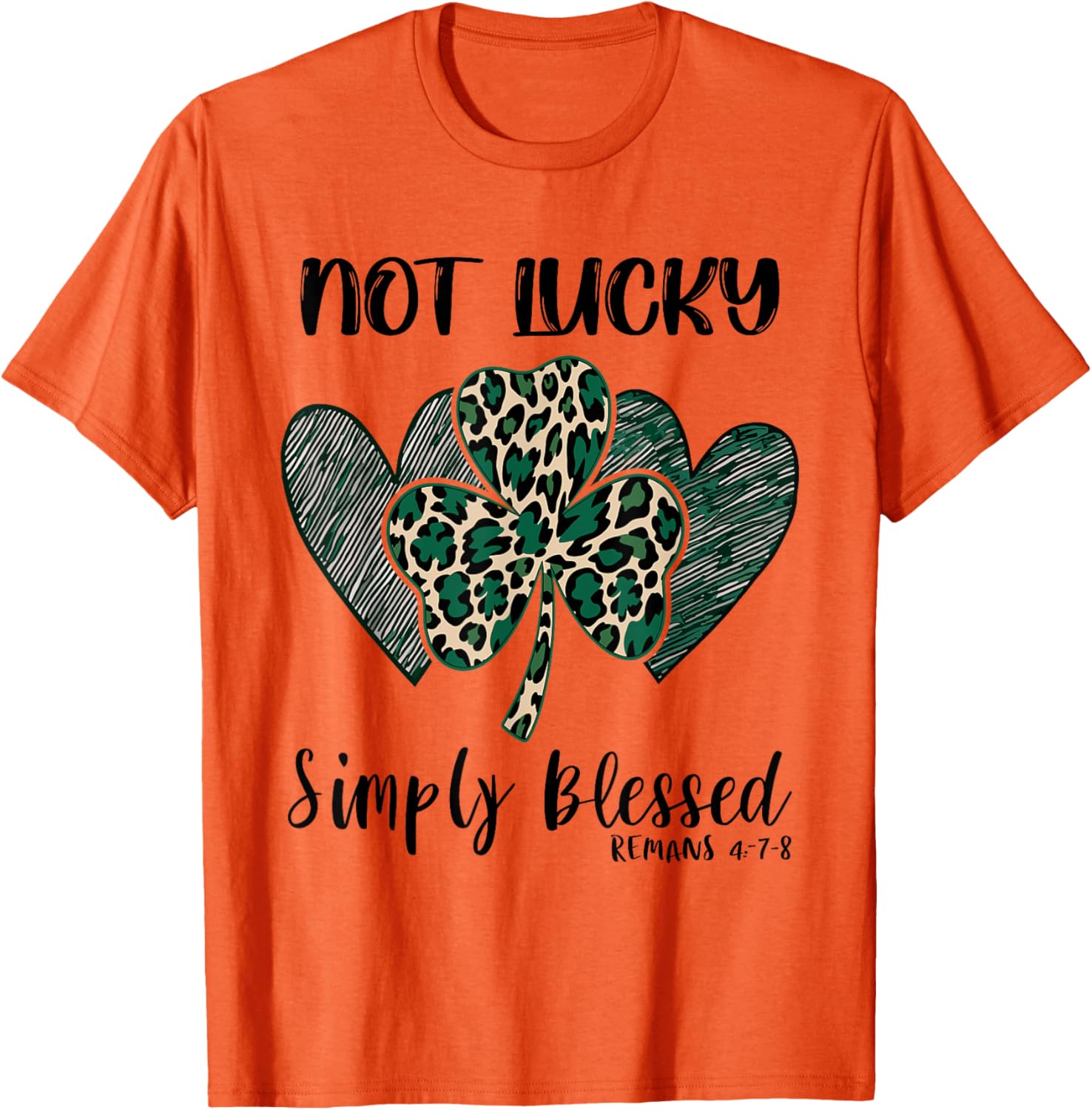 Simply Blessed Shamrock St Patricks Day T-Shirt for Fun Celebrations - 12