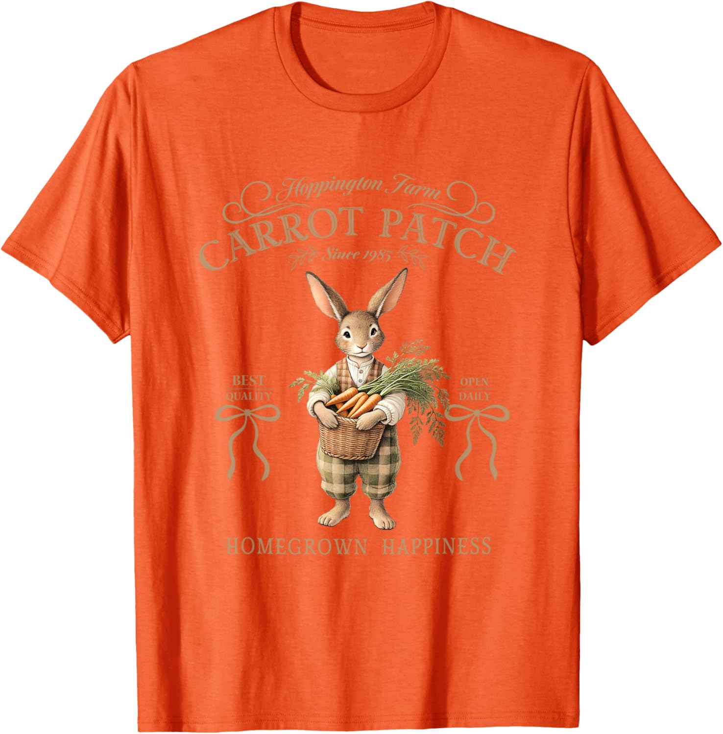 Hoppington Farm Carrot Patch Happy T-Shirt for Garden Lovers - 17