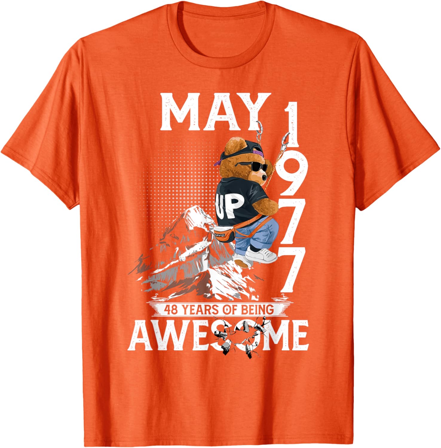 48th Birthday Bear Legends May 1977 T-Shirt for Men 48 Years Old - 1