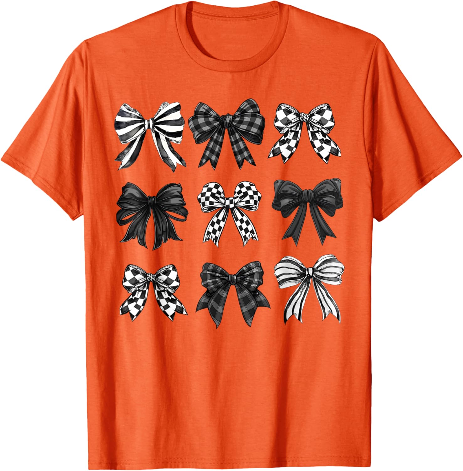 Trendy Coquette Bow and Ribbon Graphic T-Shirt for Girls and Women - 9