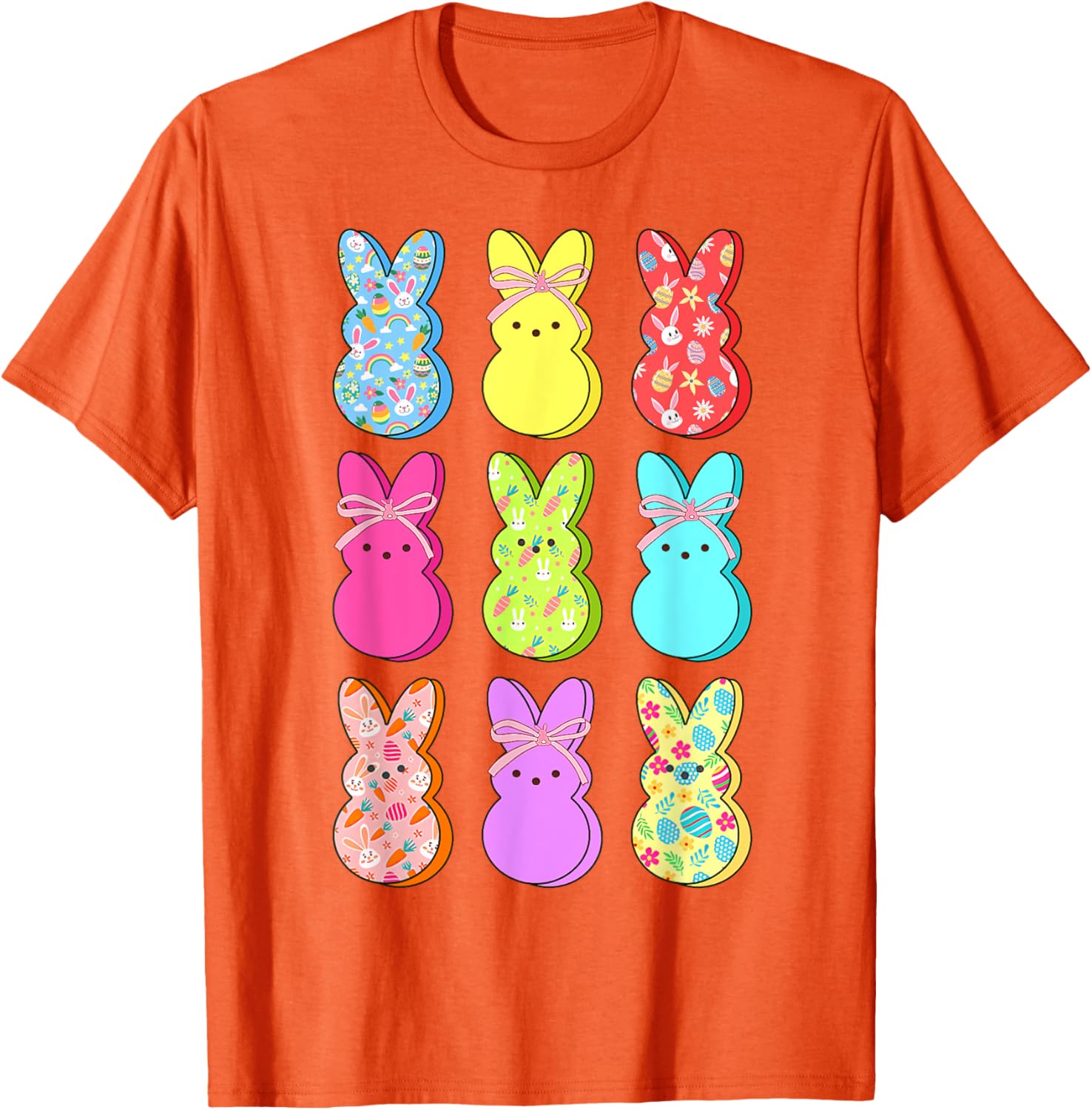 Easter Bunny Floral Bow T-Shirt for Rabbit Lovers - Perfect for Girls and Women - 20